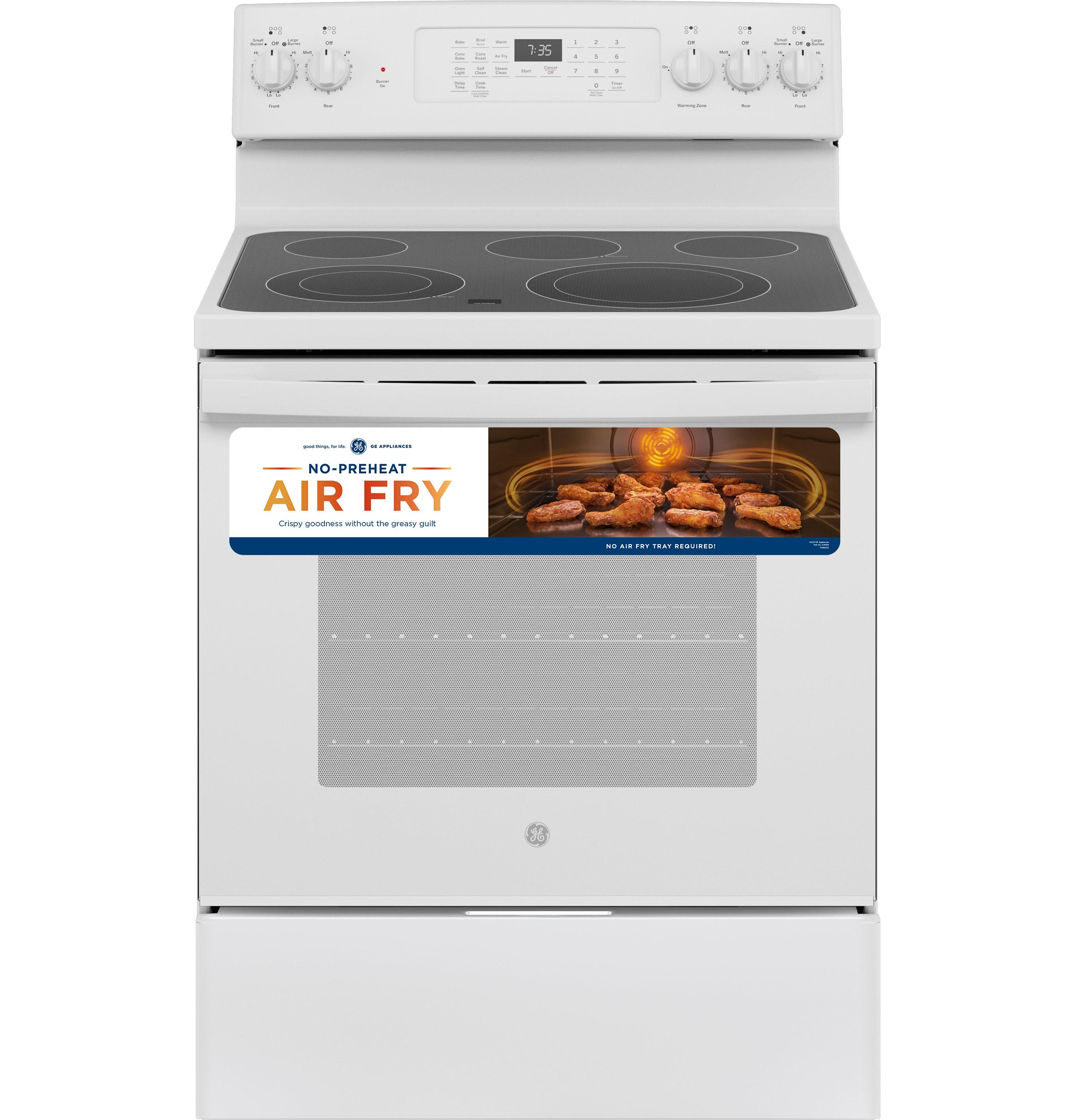 GE® 30" Free-Standing Electric Convection Range with No Preheat Air Fry - Image 25