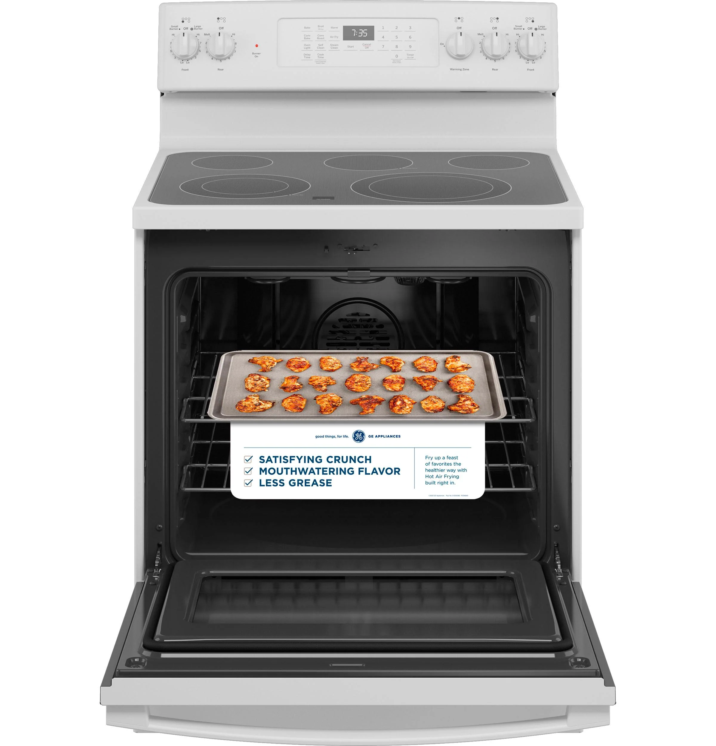 GE® 30" Free-Standing Electric Convection Range with No Preheat Air Fry - Image 26