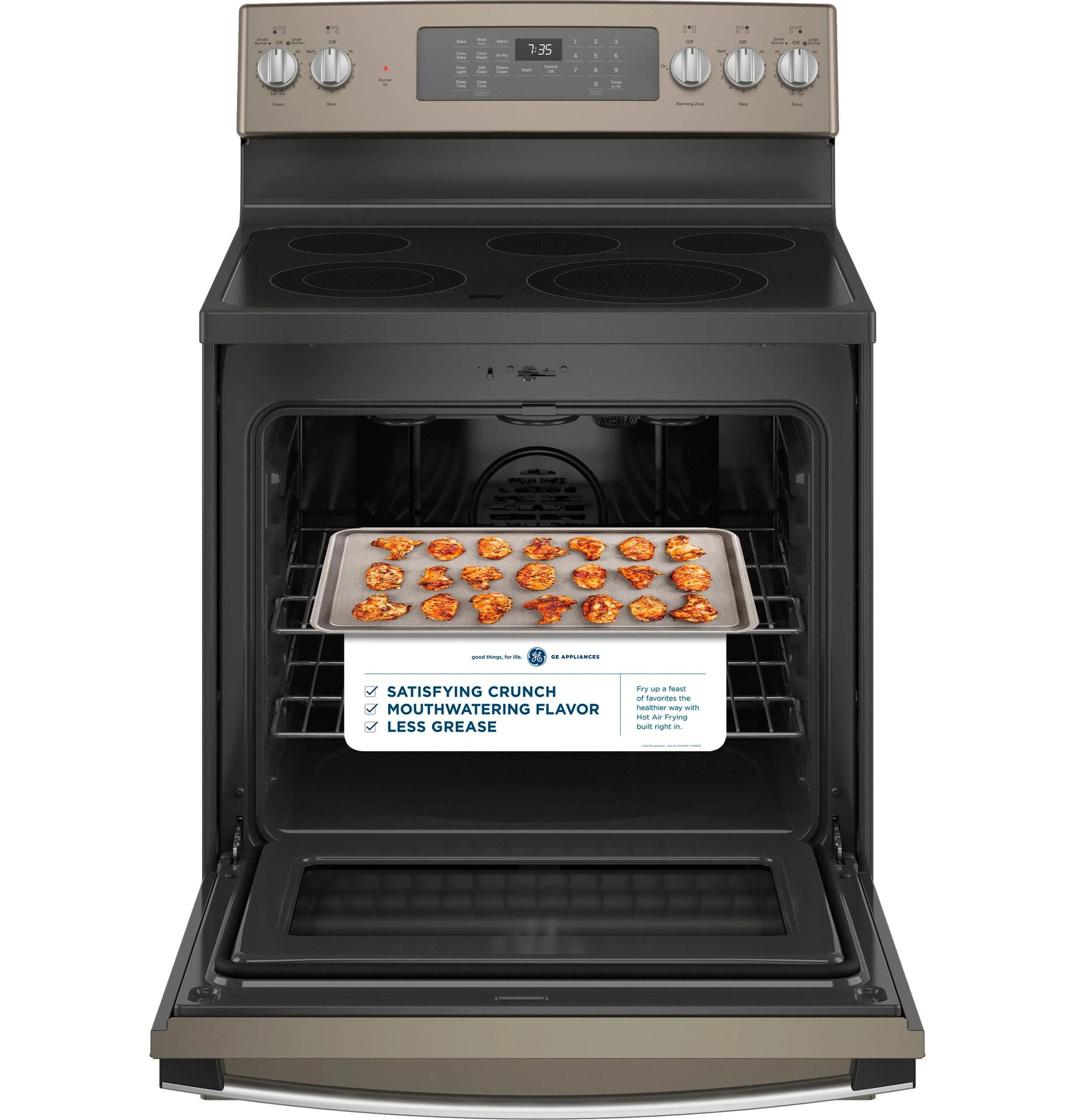 GE® 30" Free-Standing Electric Convection Range with No Preheat Air Fry - Image 13