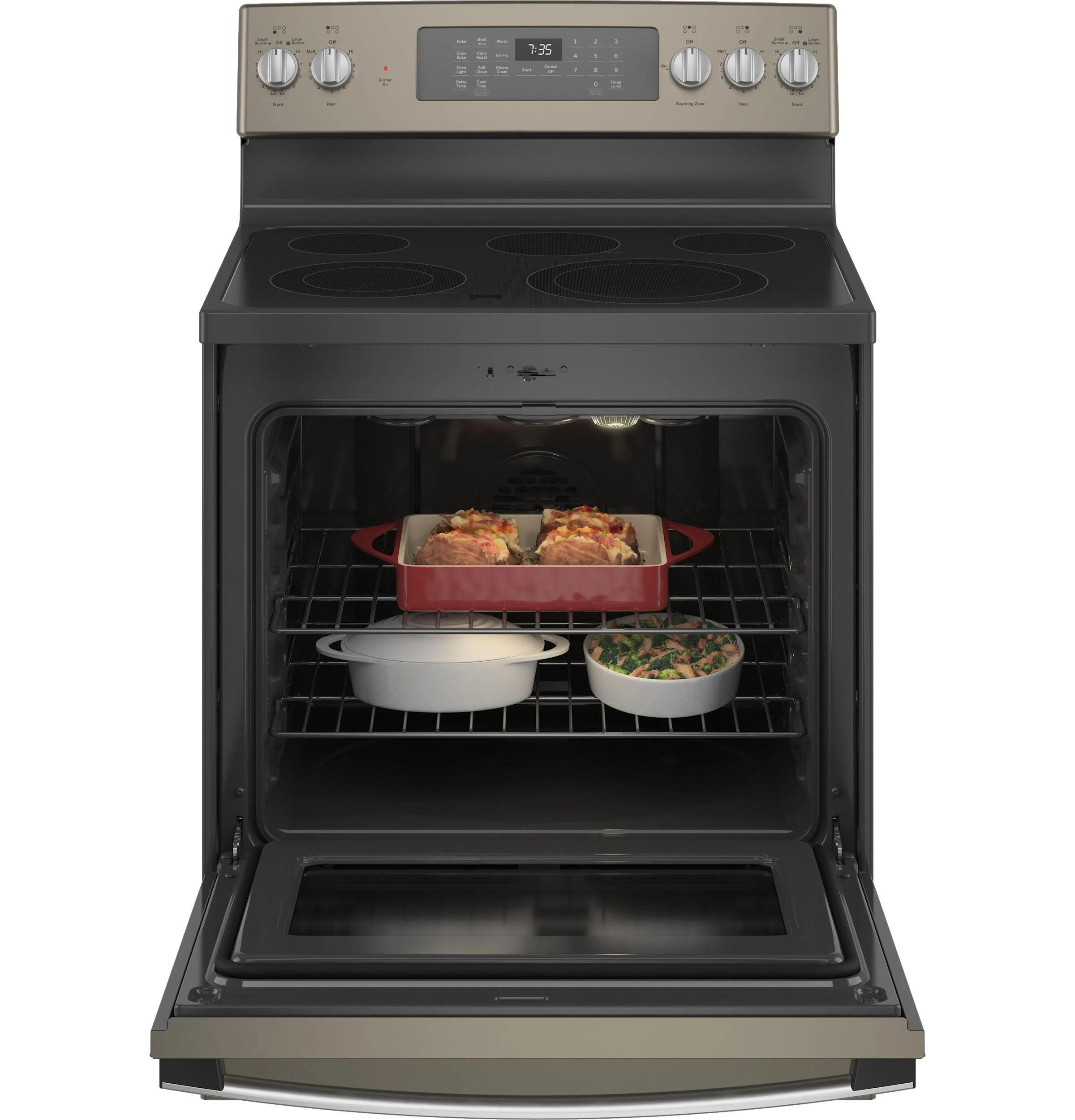 GE® 30" Free-Standing Electric Convection Range with No Preheat Air Fry - Image 19