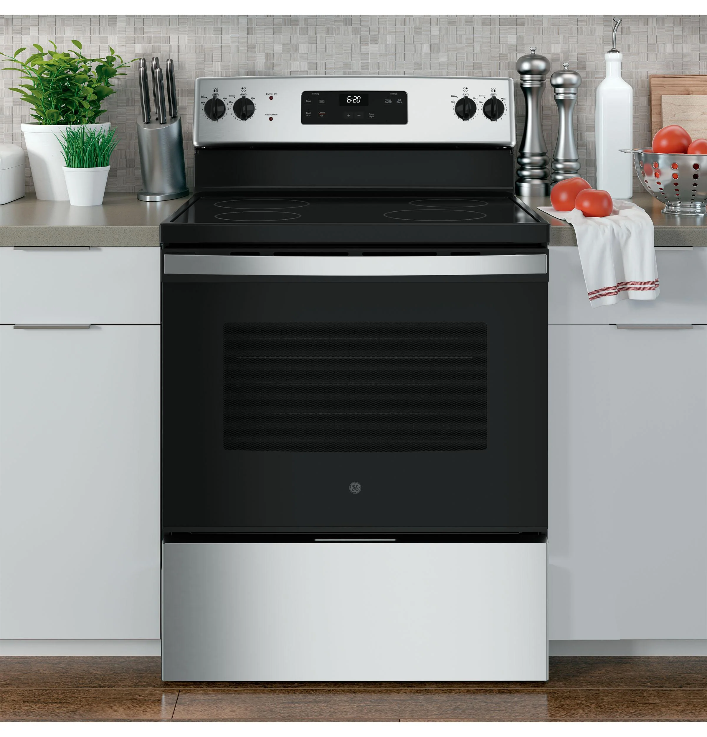 JBS62RWSS GE 30" Free-standing Electric Radiant Smooth Cooktop Range - Image 6