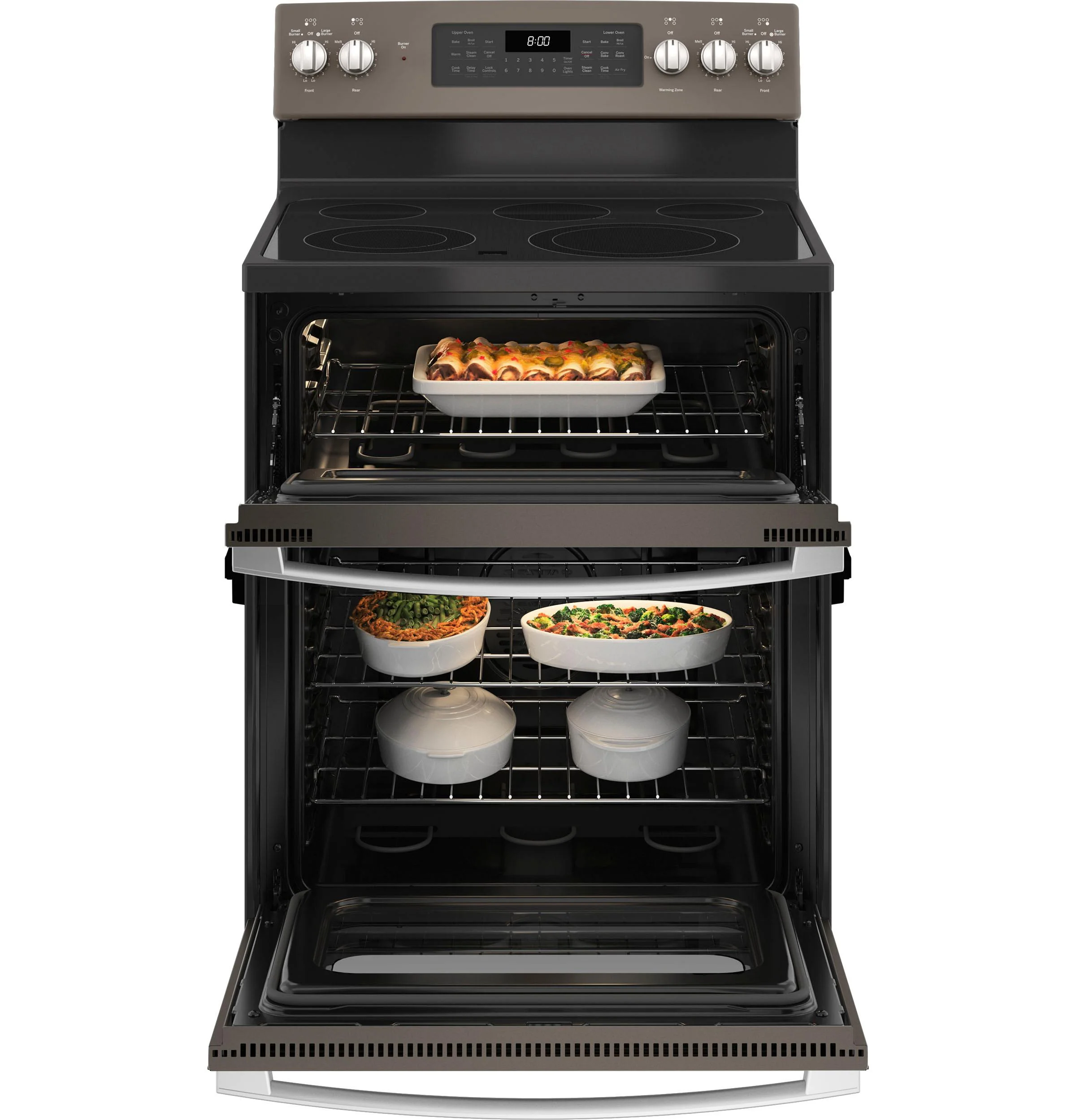 GE® 30" Free-Standing Electric Double Oven Convection Range - Image 3