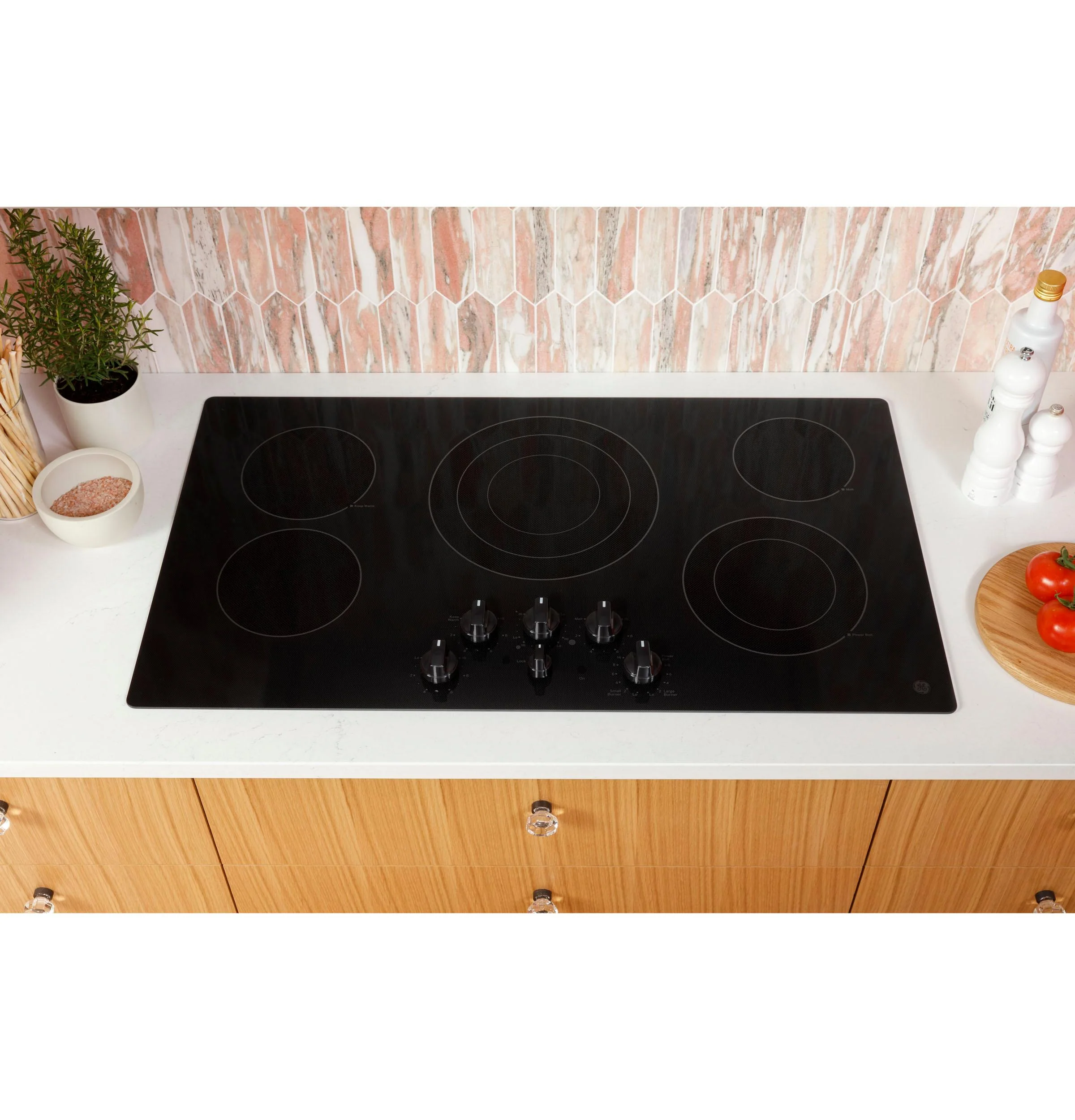 JEP5030DTBB GE® 30" Built-In knob Control Electric Cooktop - Image 18