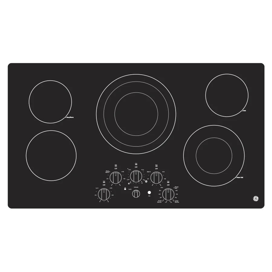 JEP5036DTBB GE® 36" Built-In Knob Control Electric Cooktop - Image 25