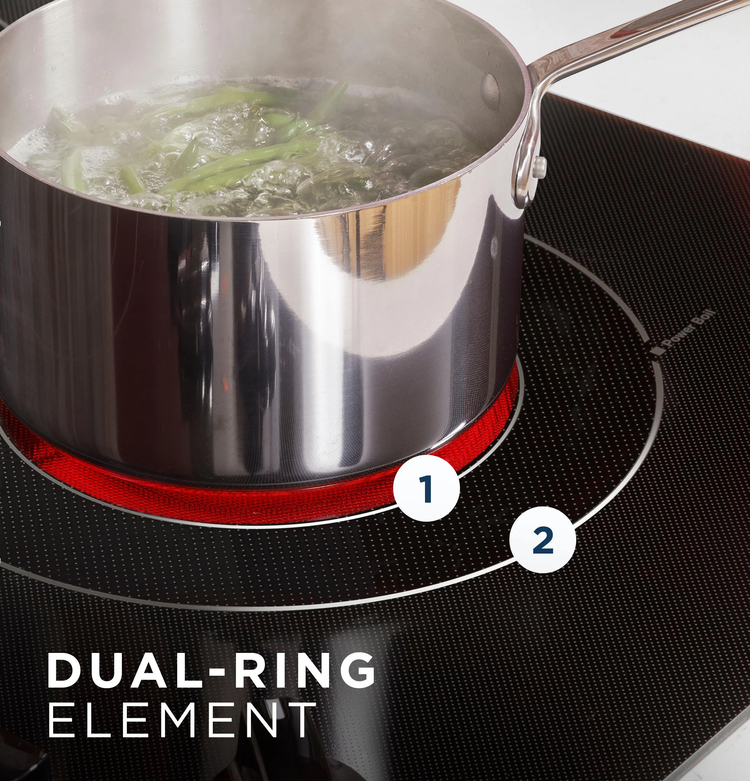 JEP5036DTBB GE® 36" Built-In Knob Control Electric Cooktop - Image 7