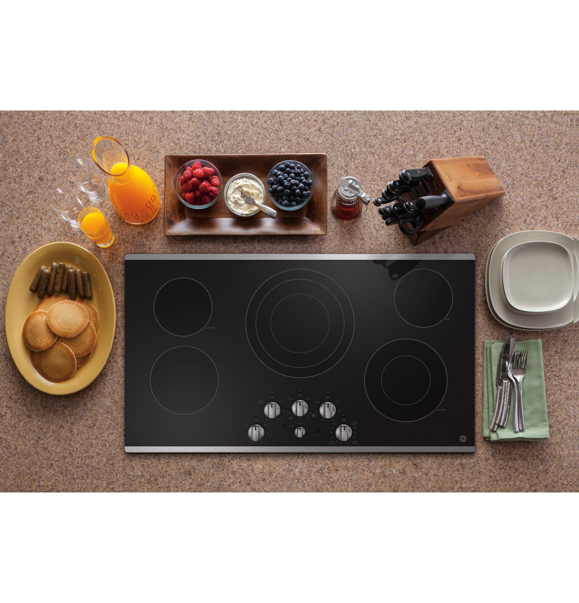 JEP5036STSS GE® 36" Built-In Knob Control Electric Cooktop - Image 29