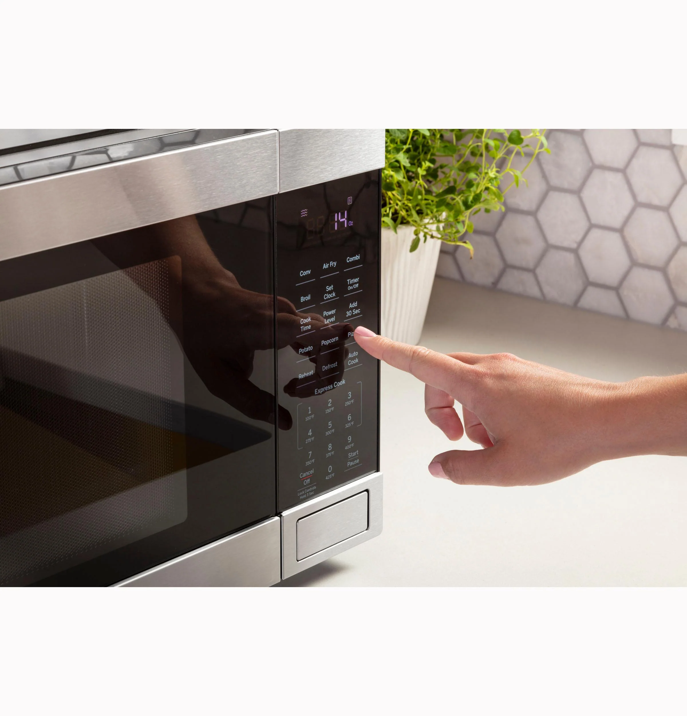 GE® 1.0 Cu. Ft. Capacity Countertop Convection Microwave Oven with Air Fry - Image 12