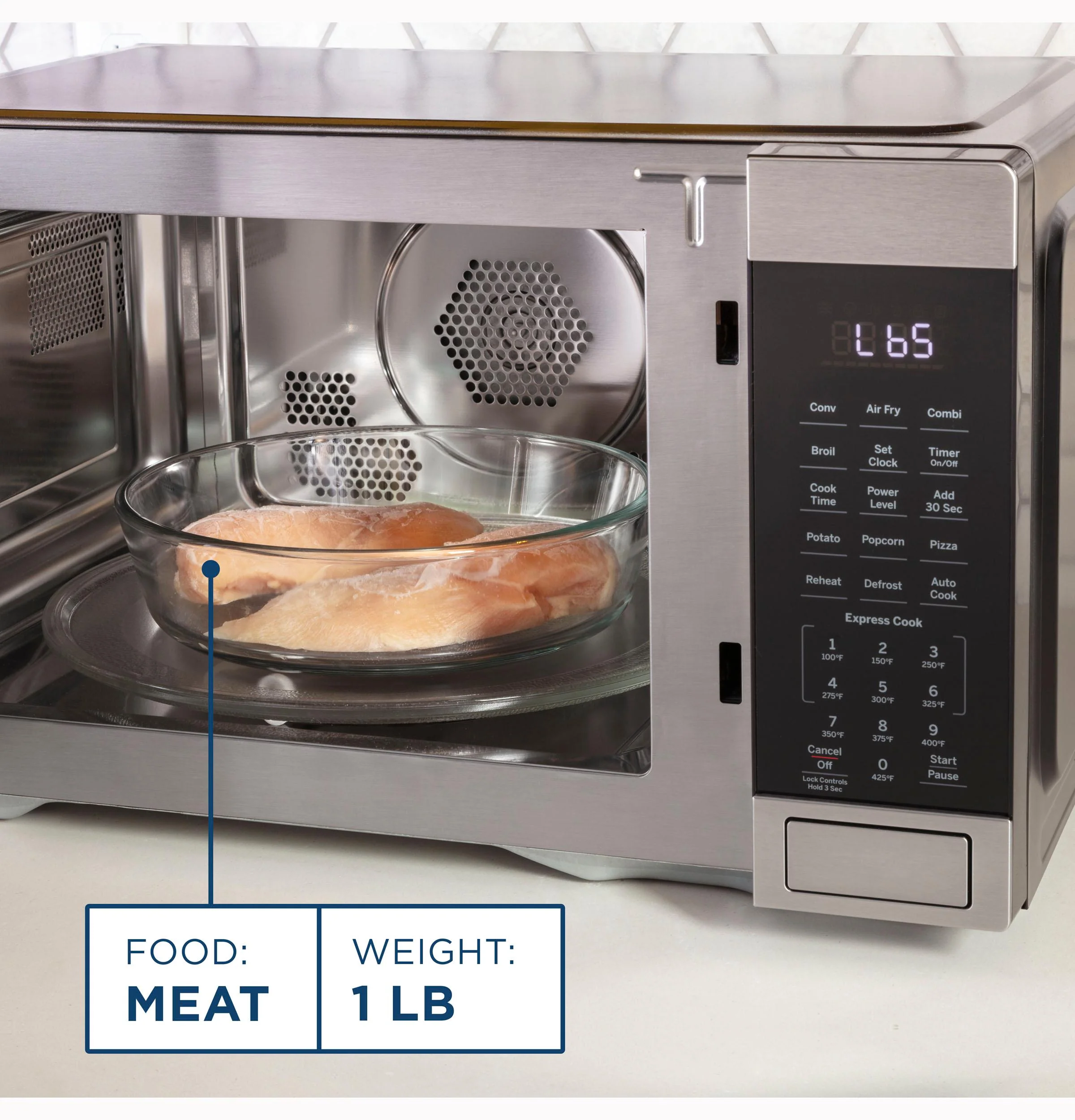 GE® 1.0 Cu. Ft. Capacity Countertop Convection Microwave Oven with Air Fry - Image 6
