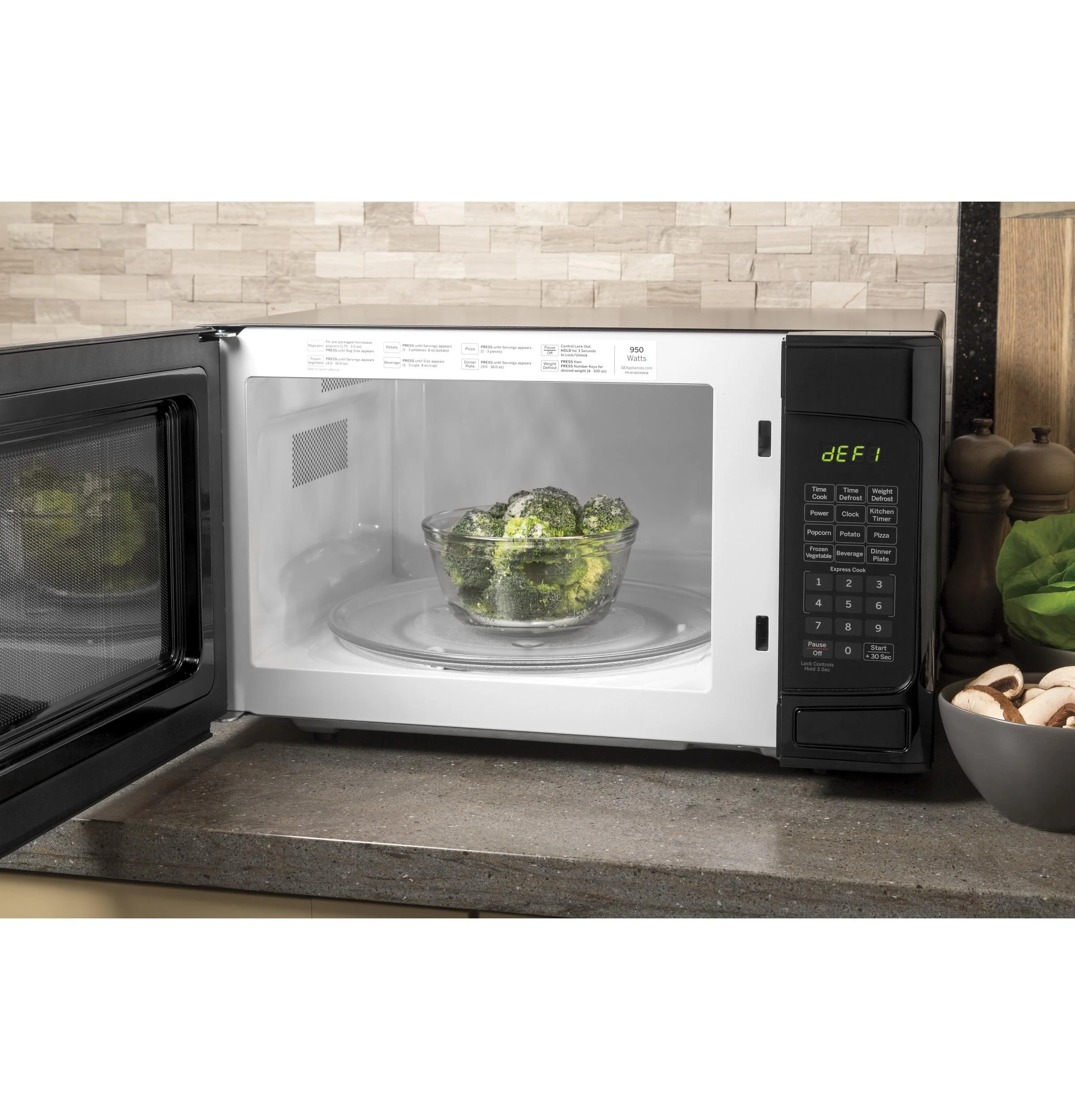 JESP113DPBB GE® 1.1 Cu. Ft. Capacity Countertop Microwave Oven - Image 5