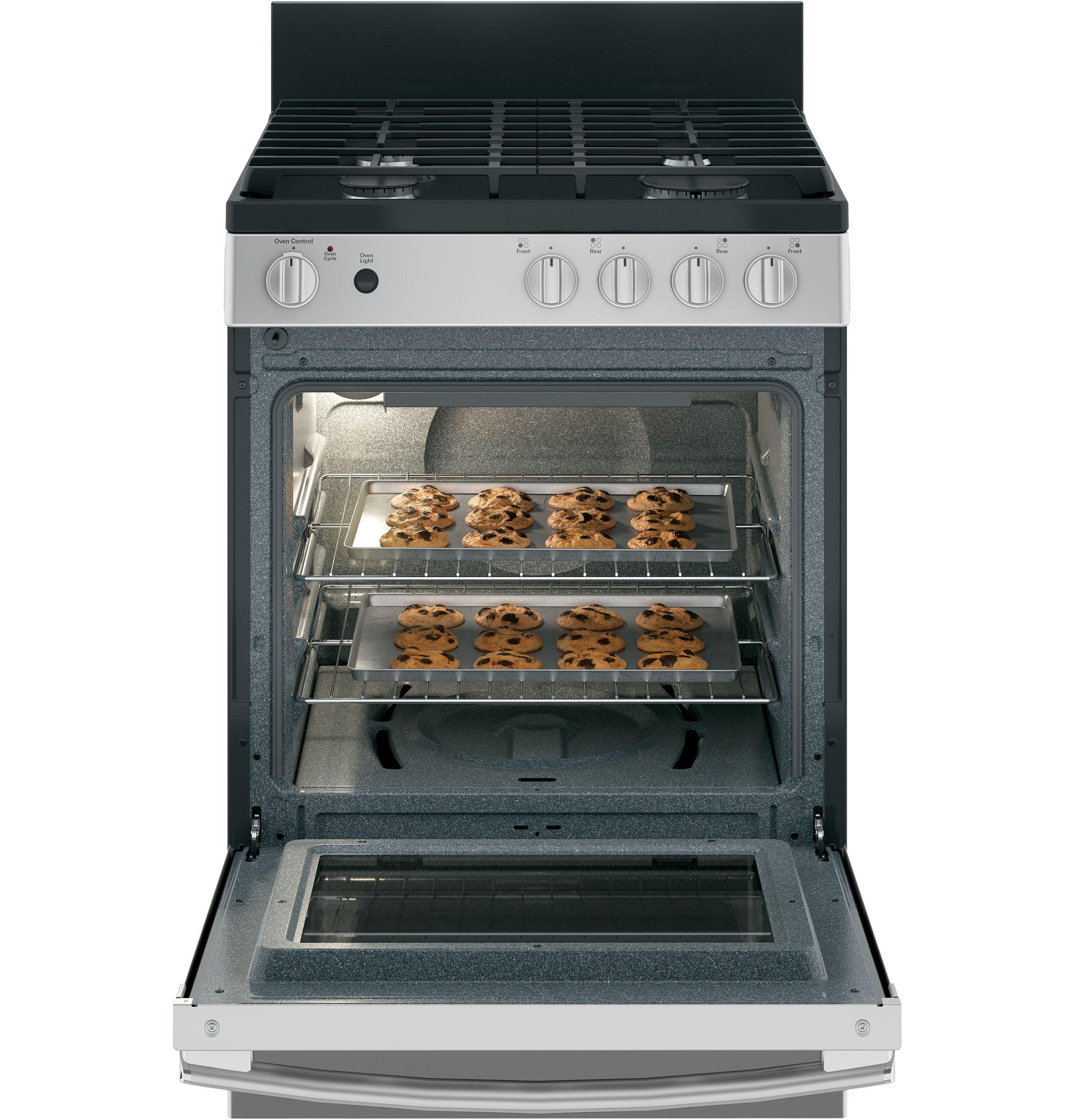 JGAS640RMSS GE® 24" Steam Clean Free-Standing/Slide-in Gas Range - Image 4