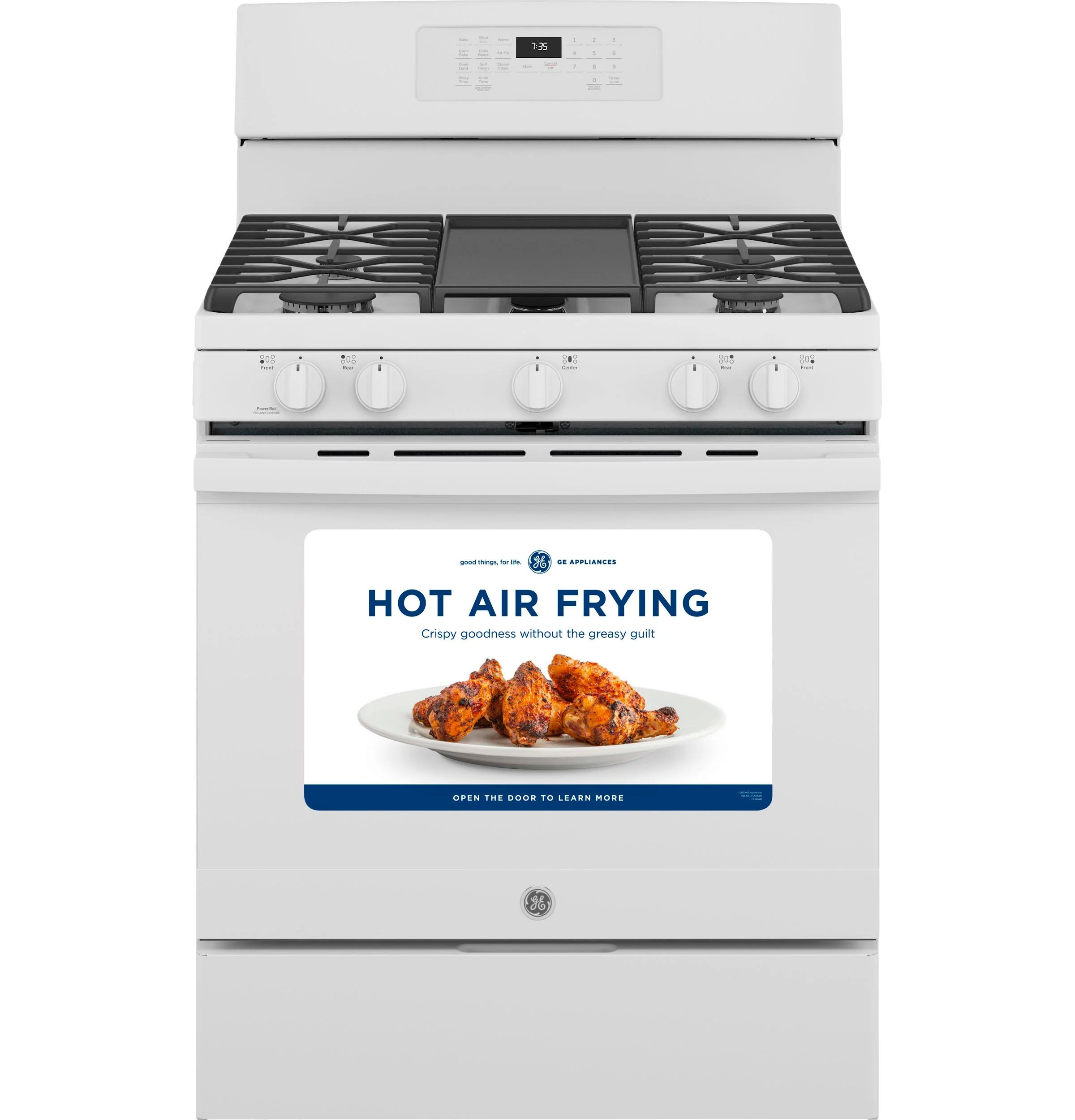 JGB735DPWW GE® 30" Free-Standing Gas Convection Range with No Preheat Air Fry - Image 13