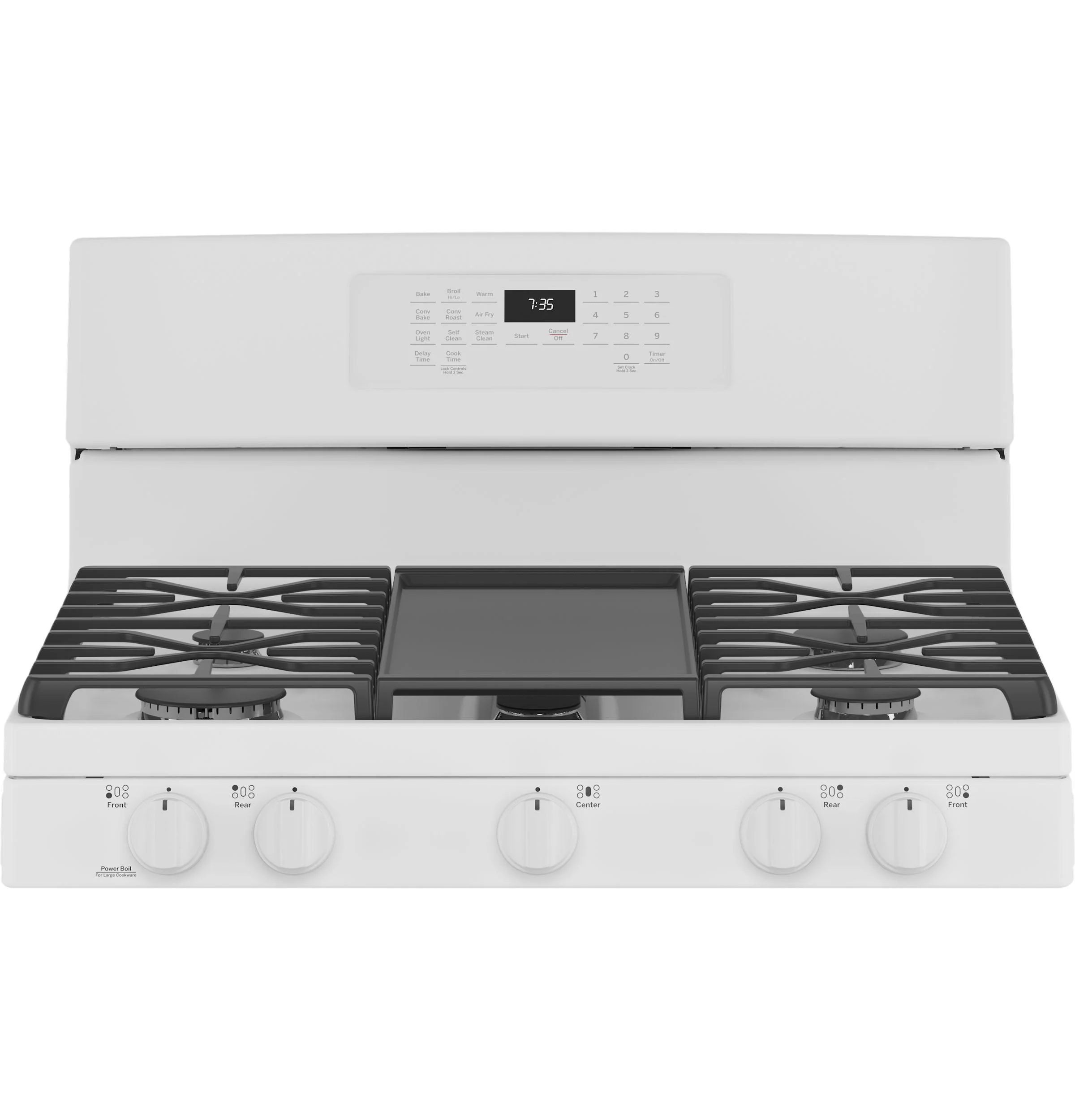 JGB735DPWW GE® 30" Free-Standing Gas Convection Range with No Preheat Air Fry - Image 4