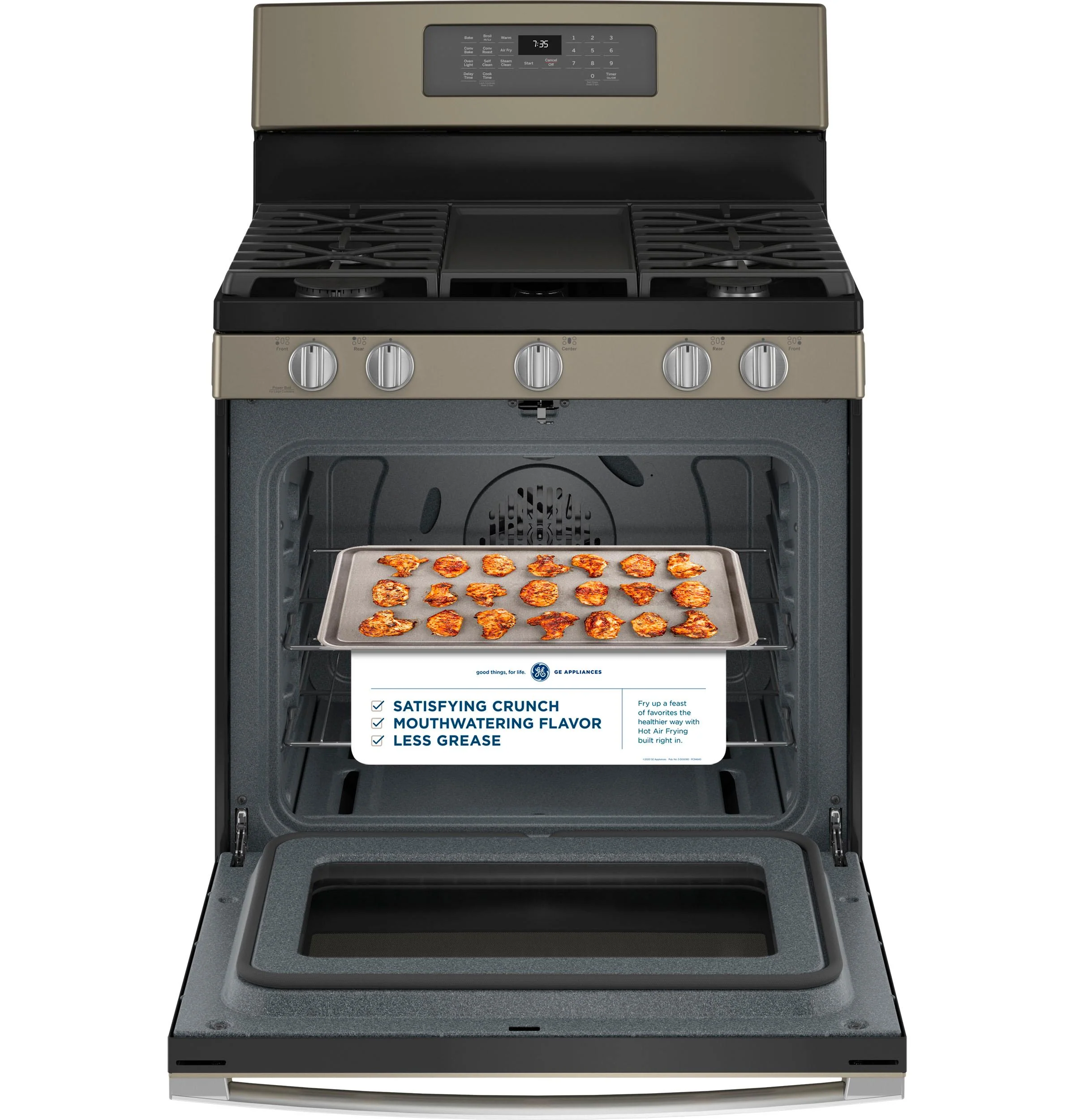 JGB735EPES GE® 30" Free-Standing Gas Convection Range with No Preheat Air Fry - Image 29