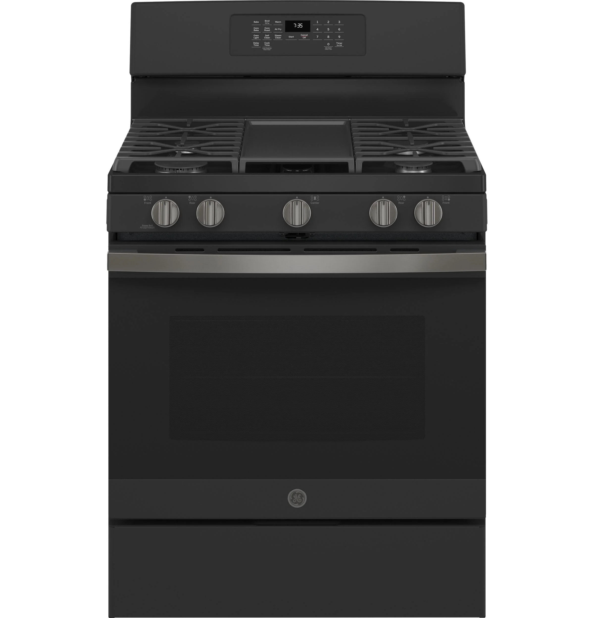 GE® 30" Free-Standing Gas Convection Range with No Preheat Air Fry