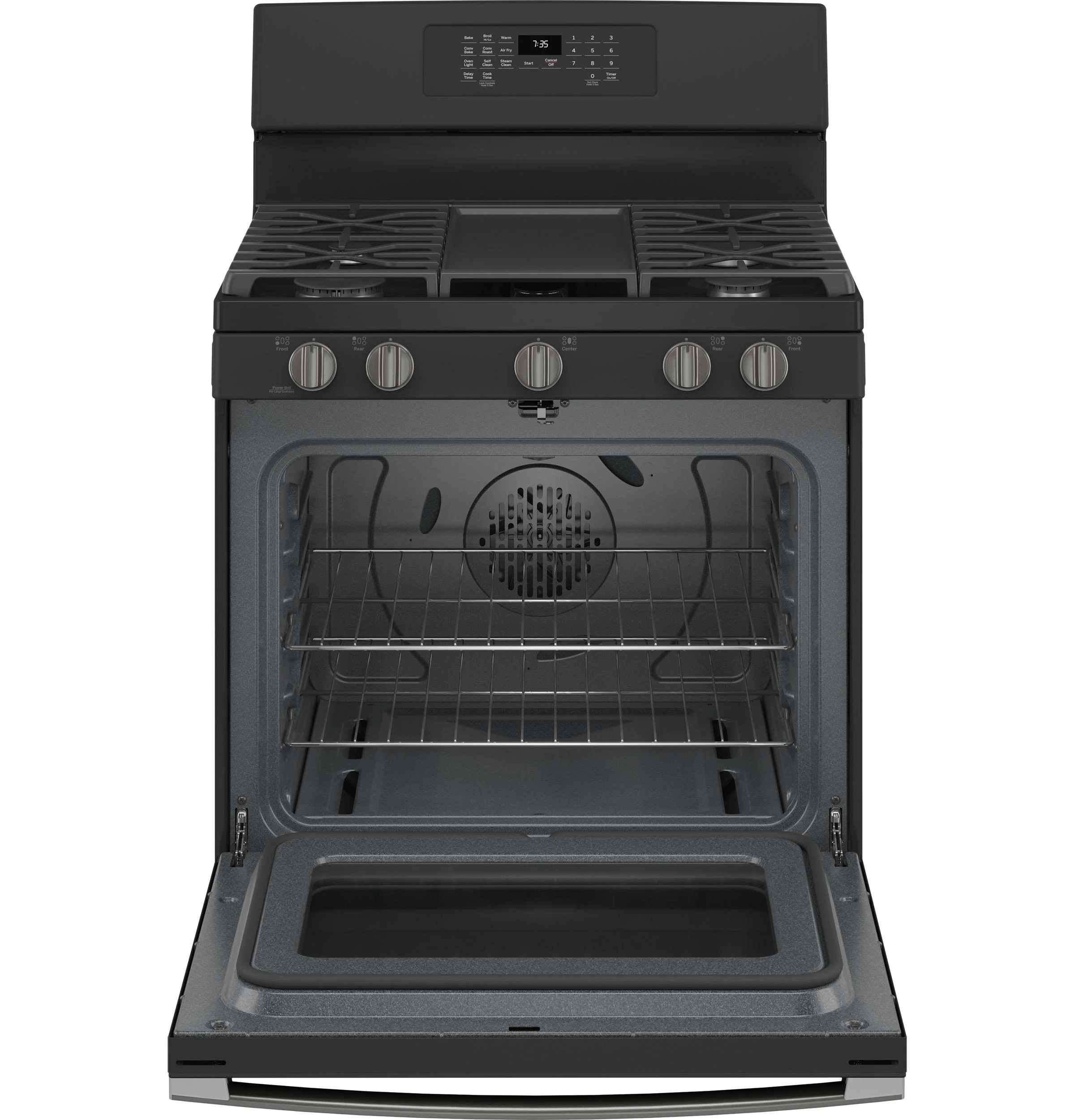 GE® 30" Free-Standing Gas Convection Range with No Preheat Air Fry - Image 2