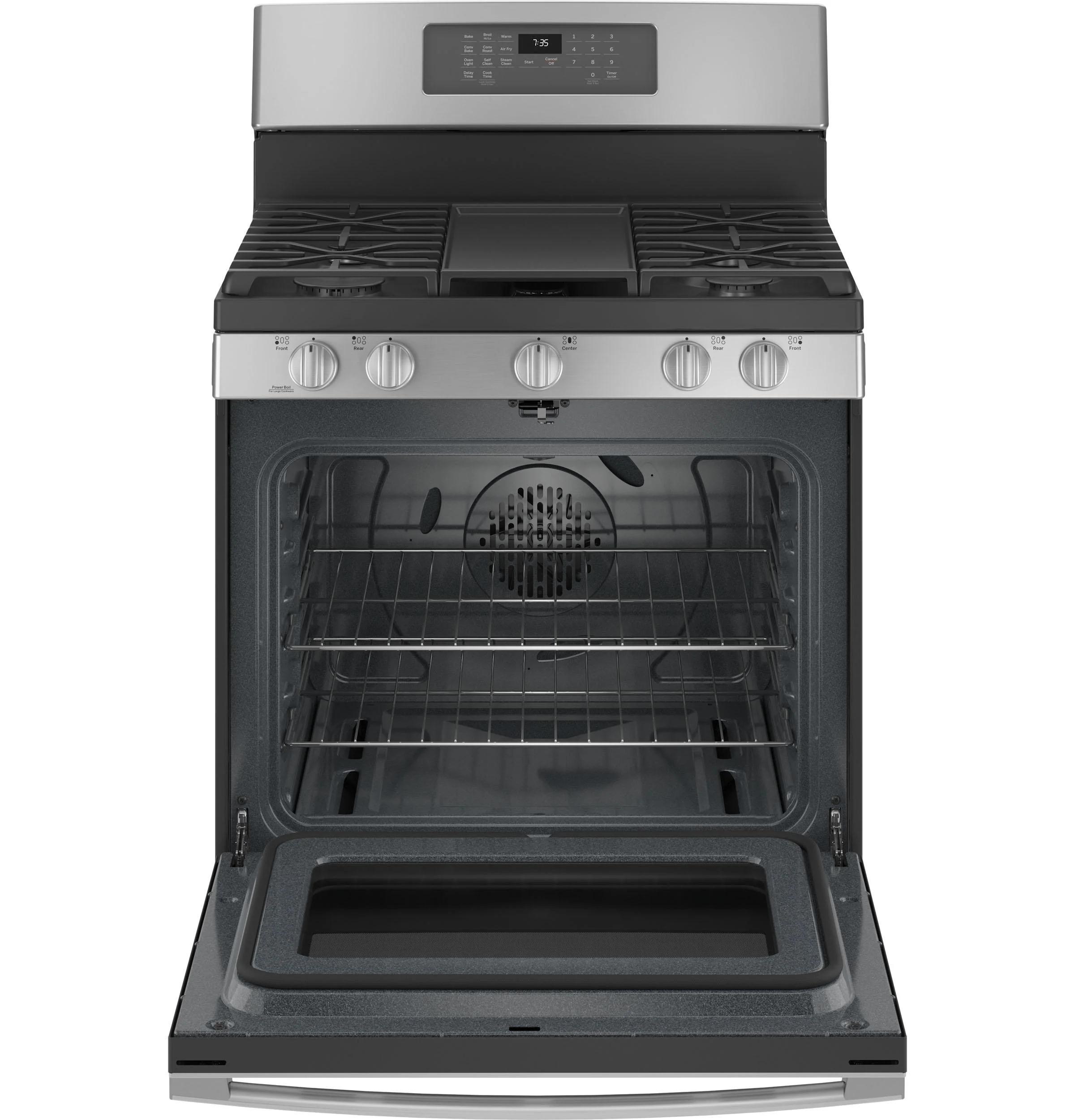 JGB735SPSS GE® 30" Free-Standing Gas Convection Range with No Preheat Air Fry - Image 2