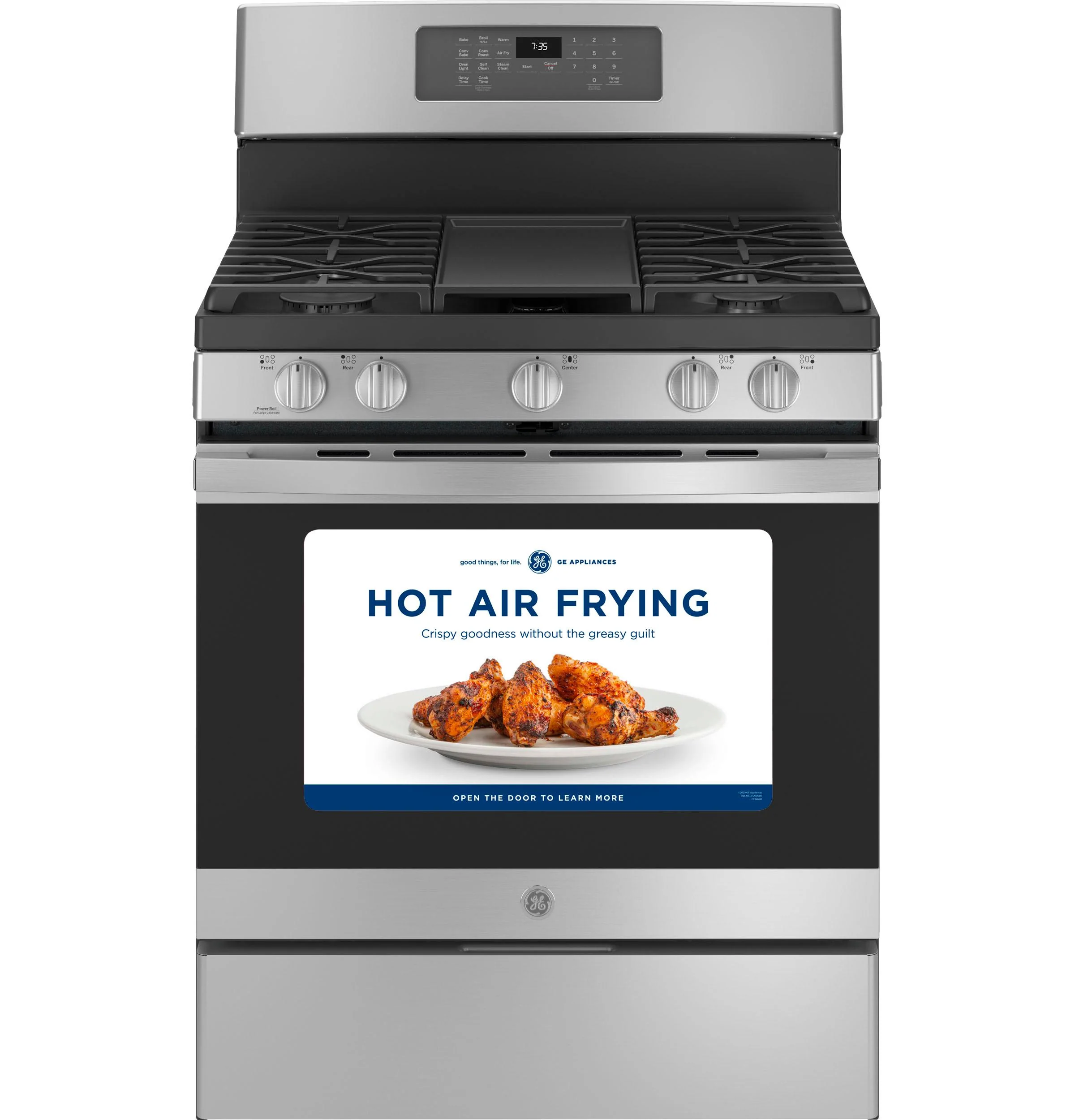 JGB735SPSS GE® 30" Free-Standing Gas Convection Range with No Preheat Air Fry - Image 29