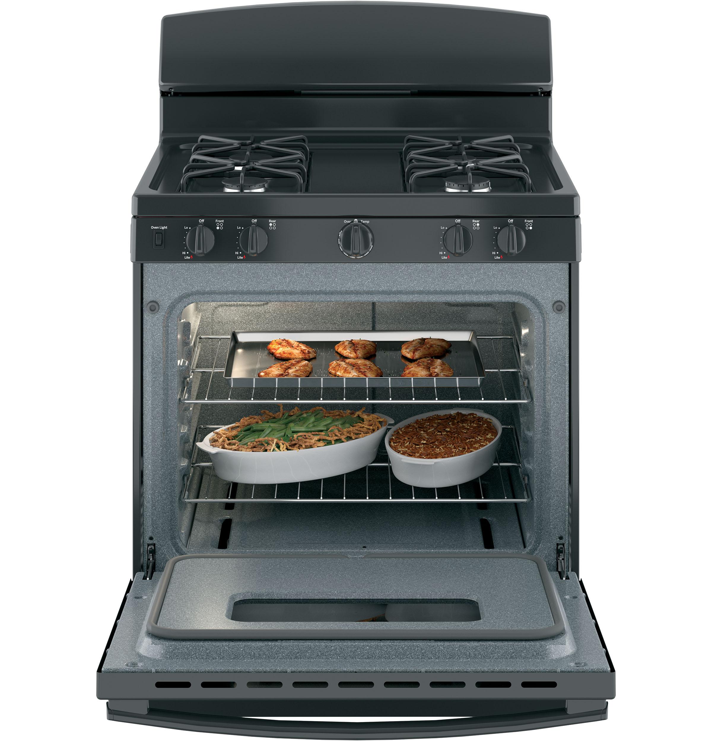 JGBS10DEMBB GE® 30" Free-Standing Front Control Gas Range - Image 5