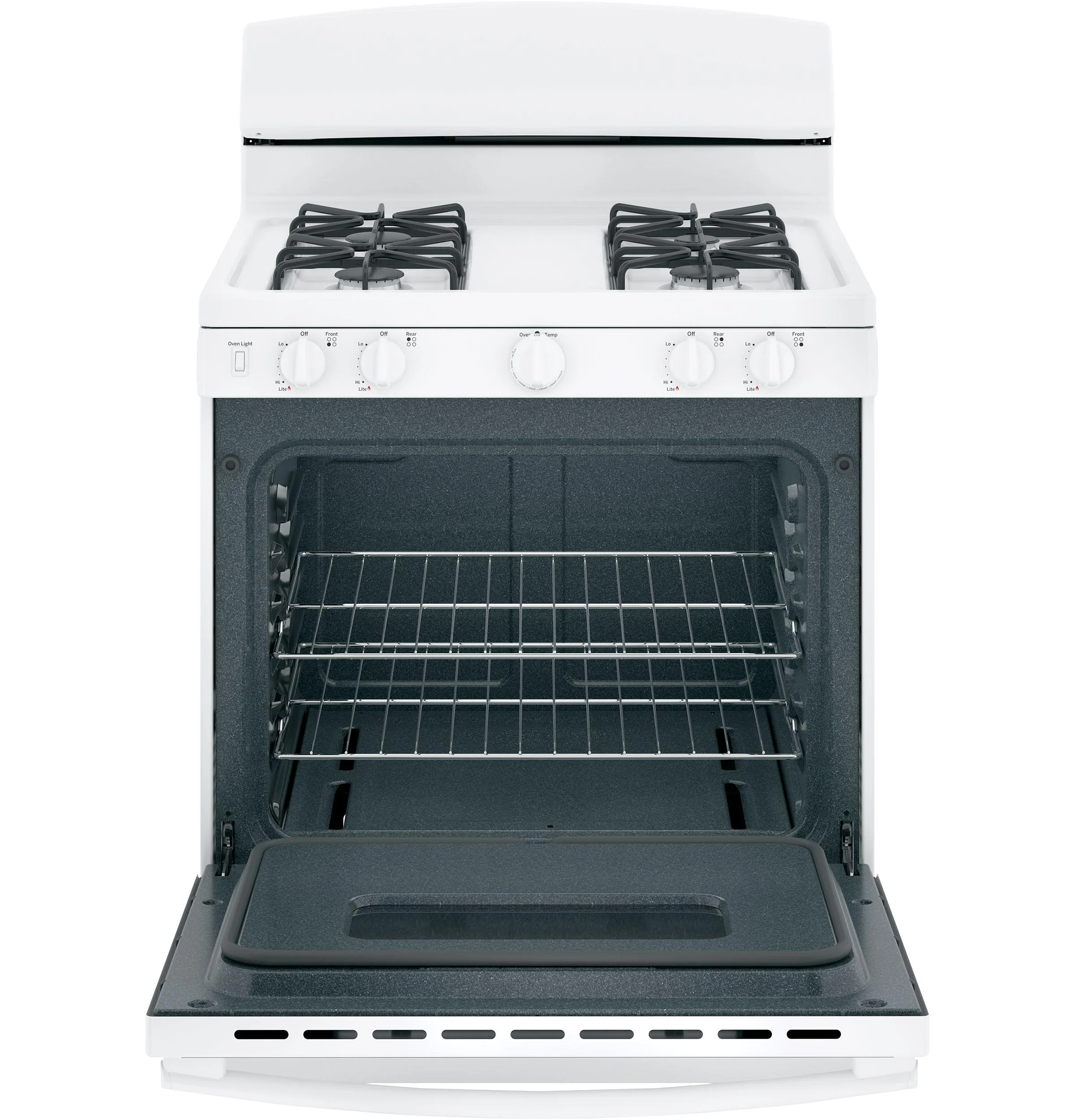 JGBS10DEMWW GE® 30" Free-Standing Front Control Gas Range - Image 2