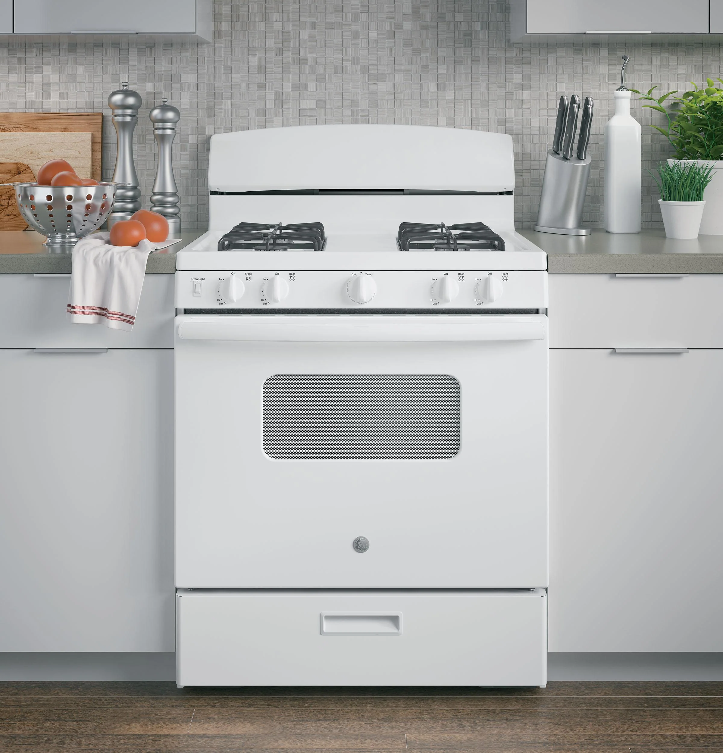 JGBS10DEMWW GE® 30" Free-Standing Front Control Gas Range - Image 6