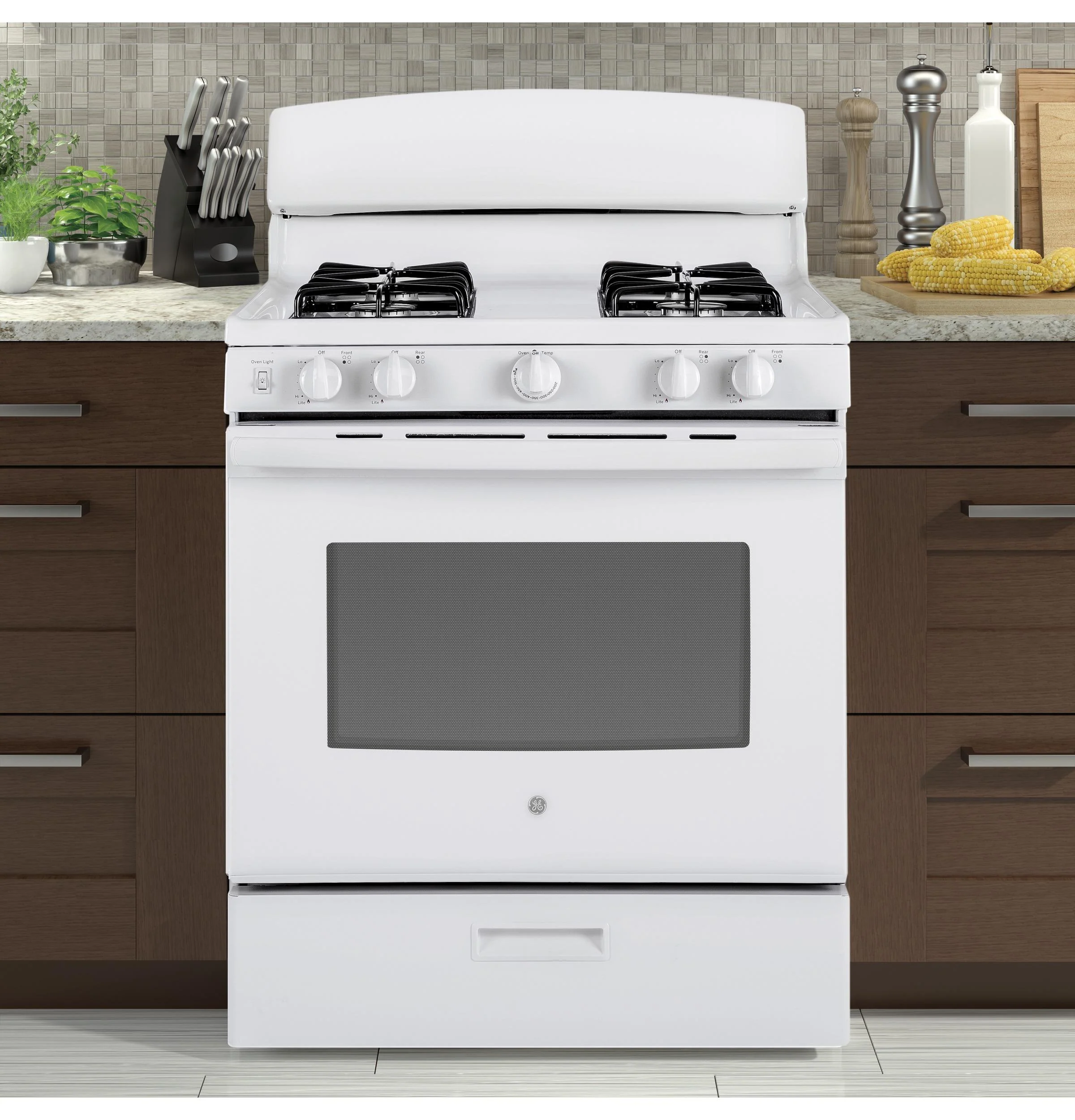 JGBS30DEKWW GE® 30" Free-Standing Gas Range - Image 6