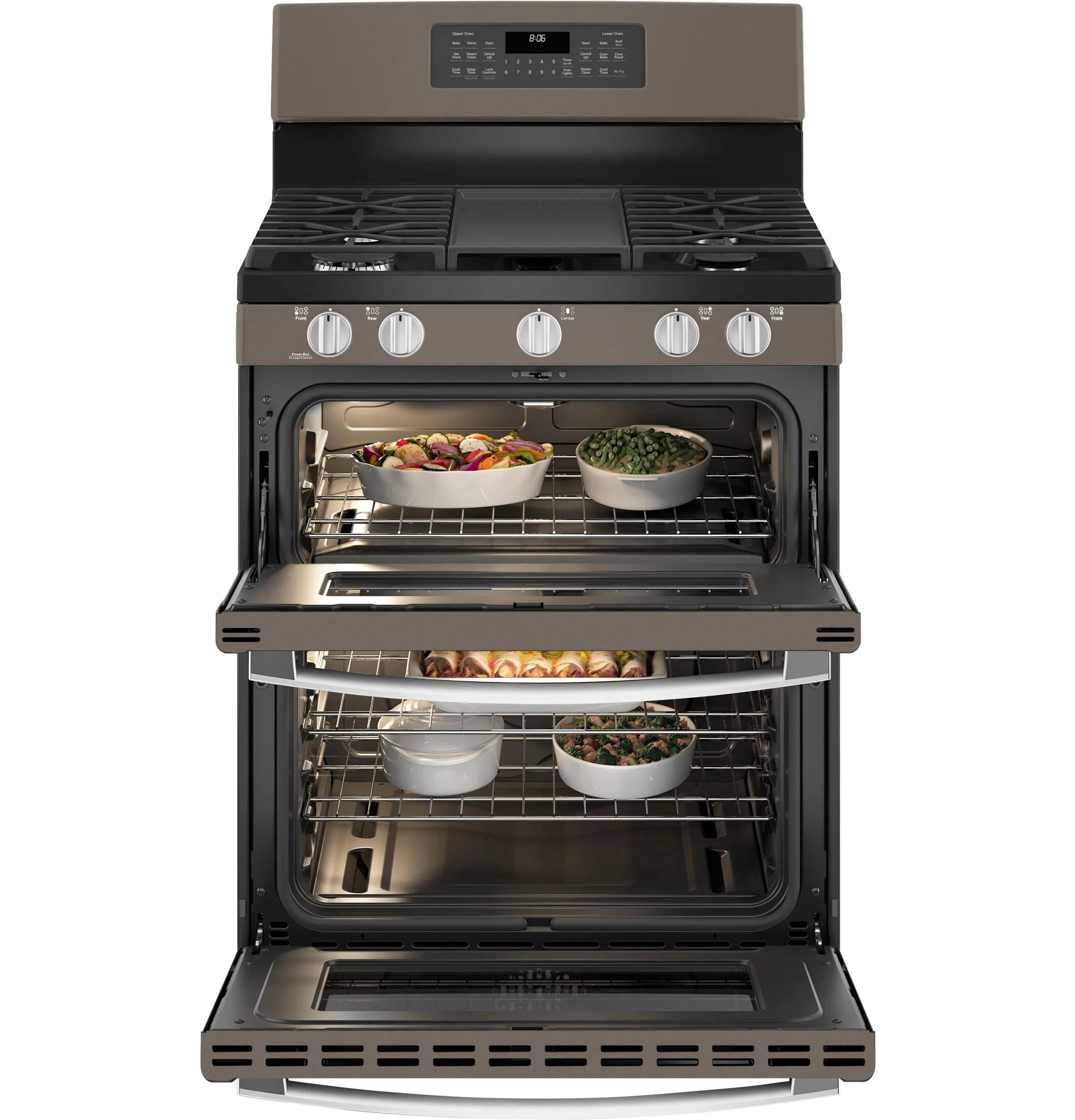 JGBS86EPES GE® 30" Free-Standing Gas Double Oven Convection Range - Image 3