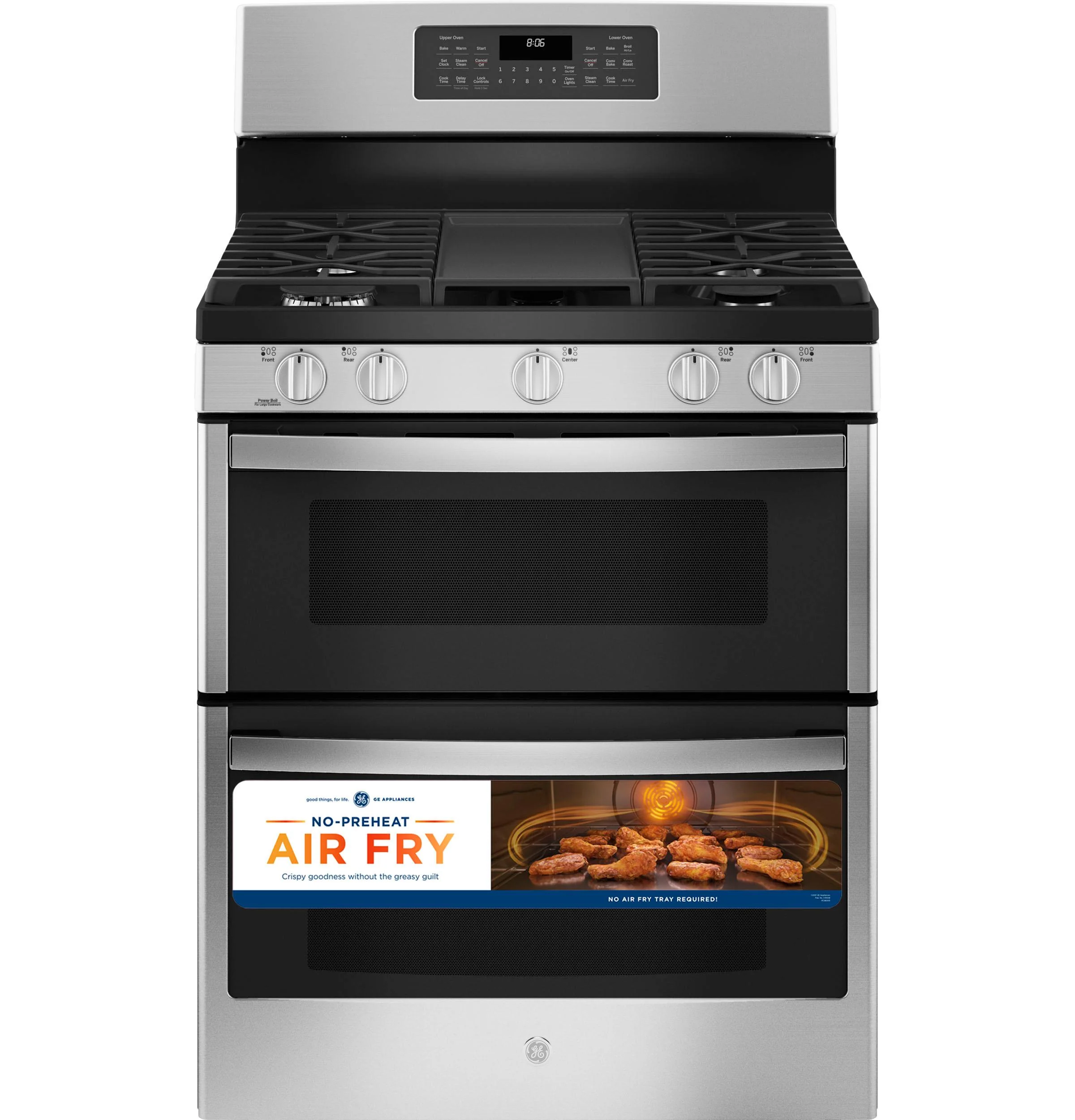 JGBS86SPSS GE 30" Free-Standing Gas Double Oven Convection Range - Image 15