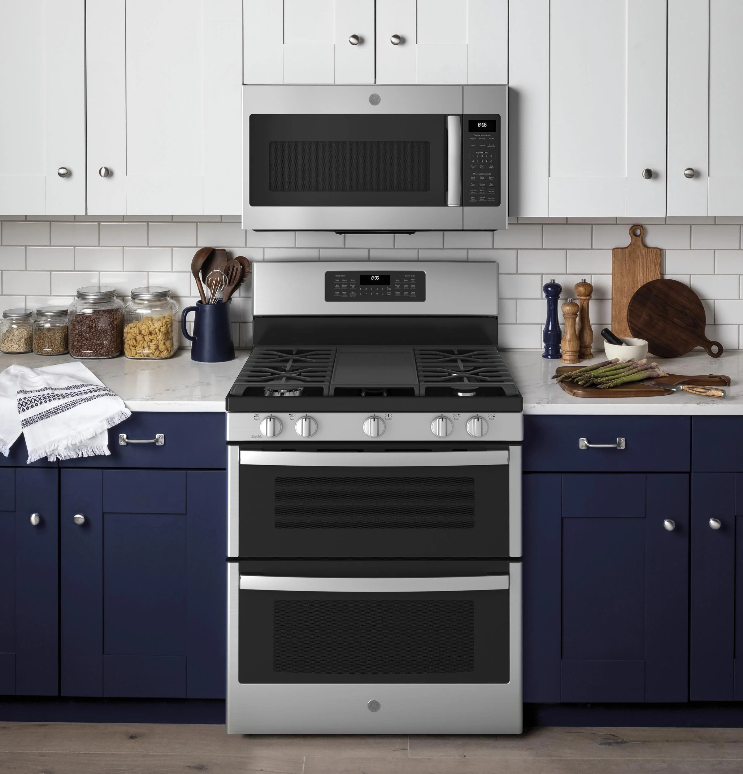JGBS86SPSS GE 30" Free-Standing Gas Double Oven Convection Range - Image 6