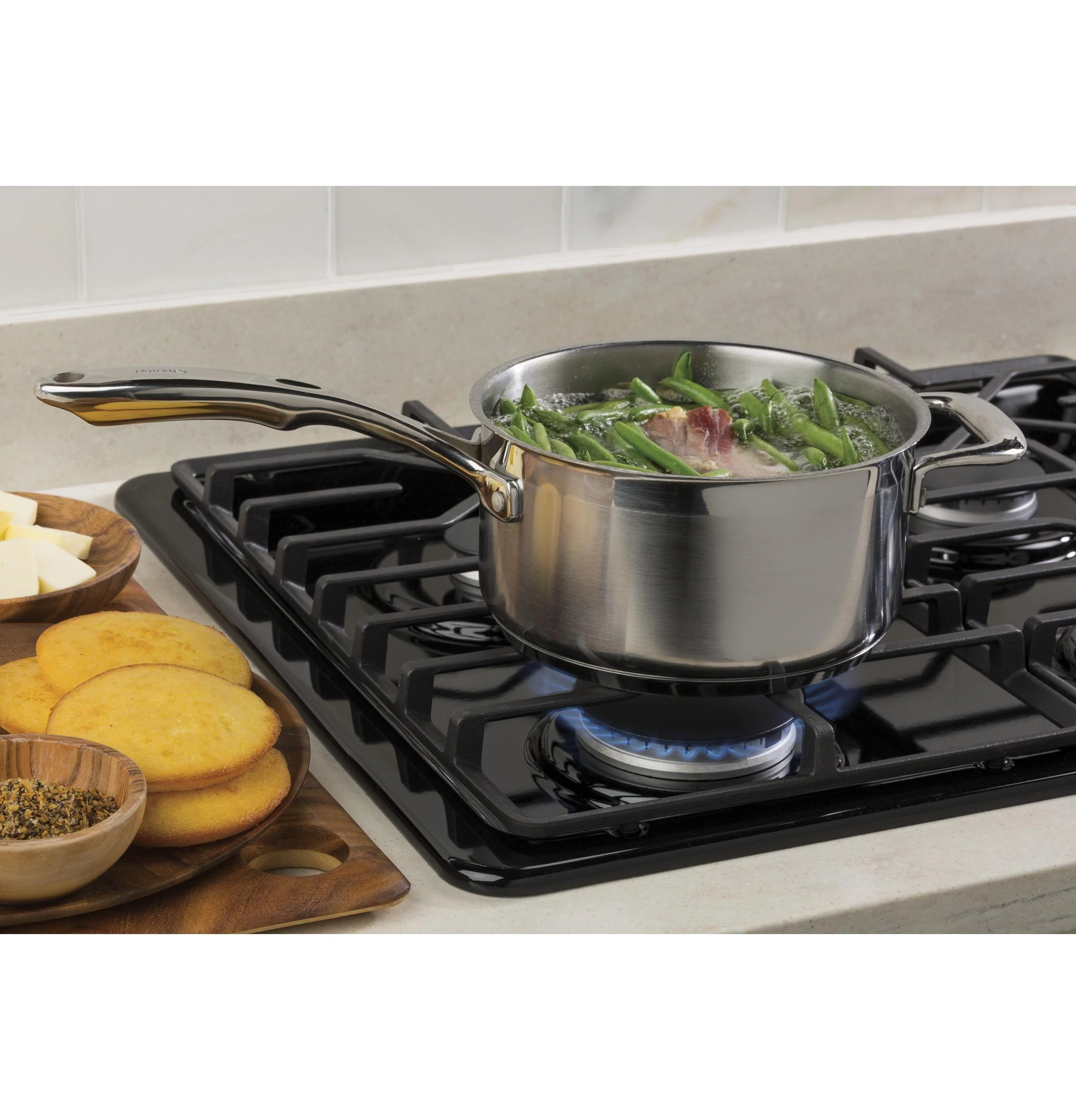 JGP3030DLBB GE® 30" Built-In Gas Cooktop with Dishwasher-Safe Grates - Image 11