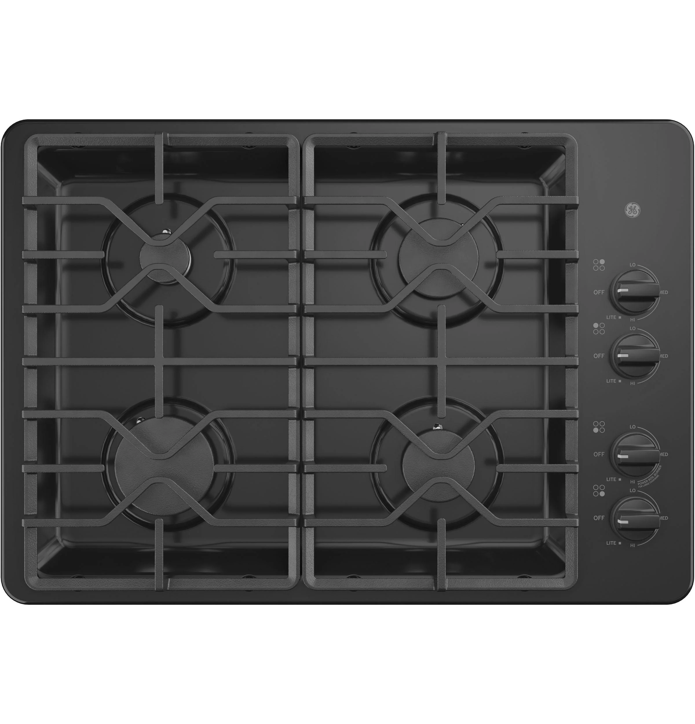 JGP3030DLBB GE® 30" Built-In Gas Cooktop with Dishwasher-Safe Grates - Image 8
