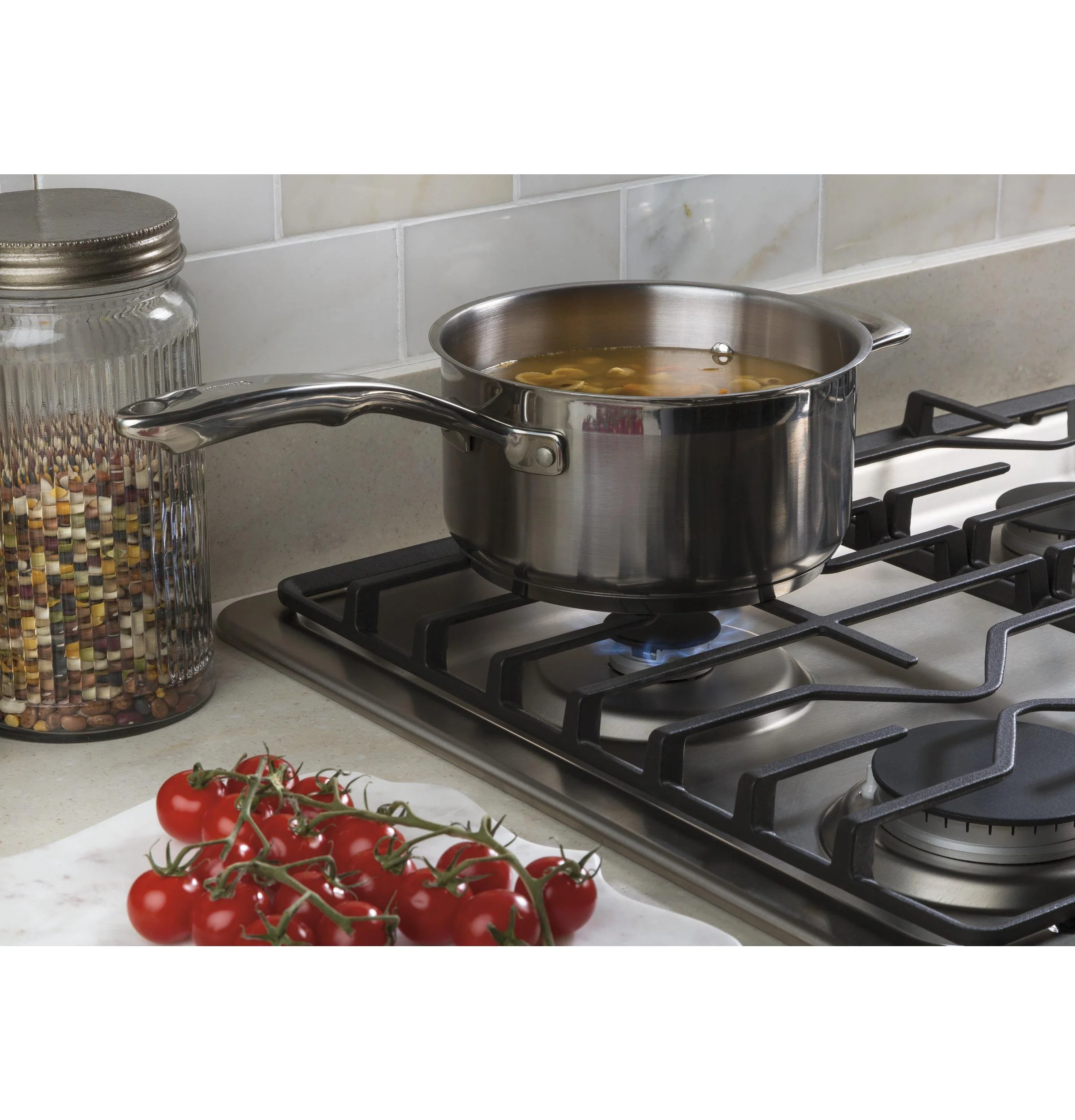 JGP3030SLSS GE® 30" Built-In Gas Cooktop with Dishwasher-Safe Grates - Image 5