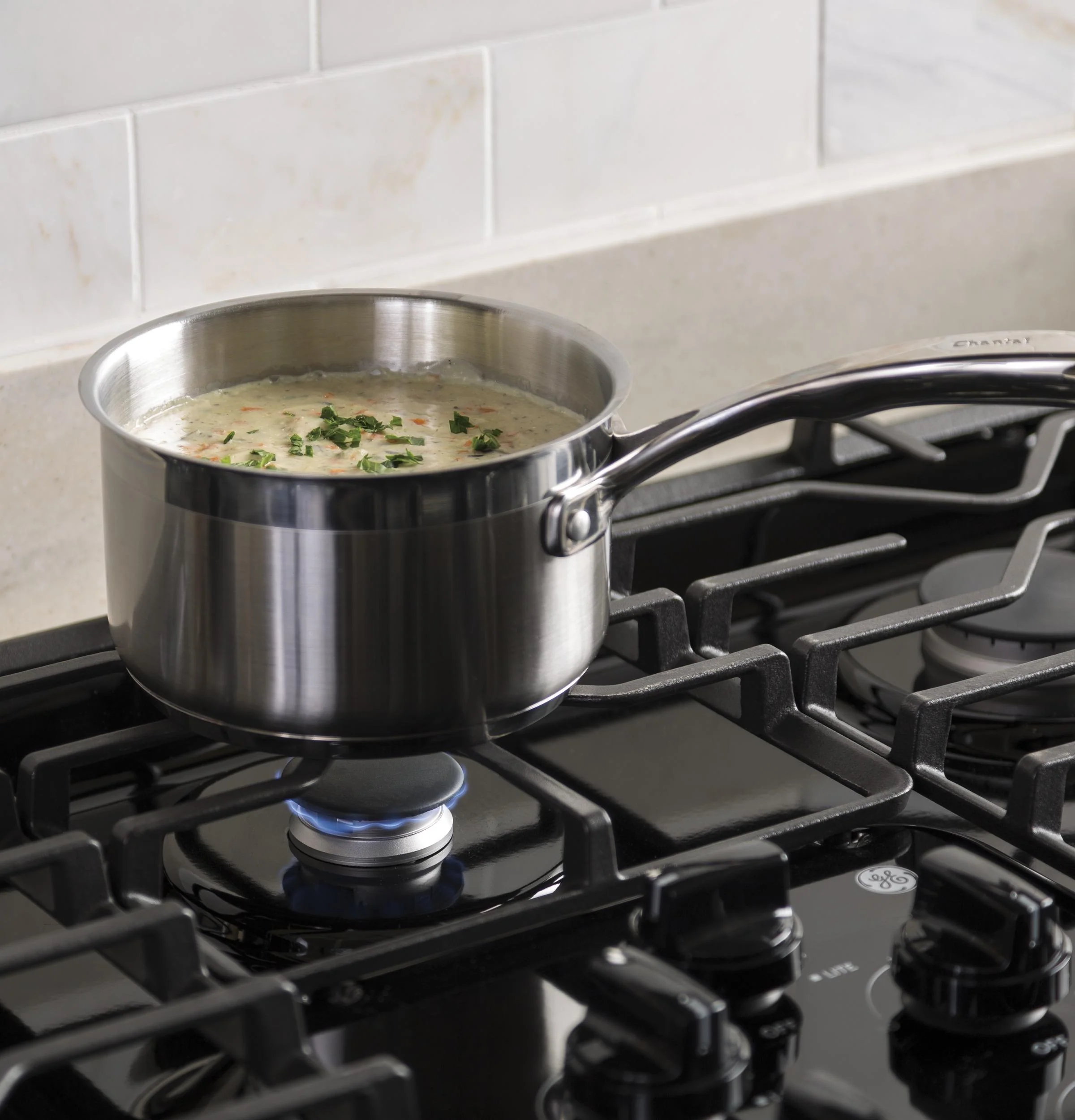 JGP3036DLBB GE® 36" Built-In Gas Cooktop with Dishwasher-Safe Grates - Image 12