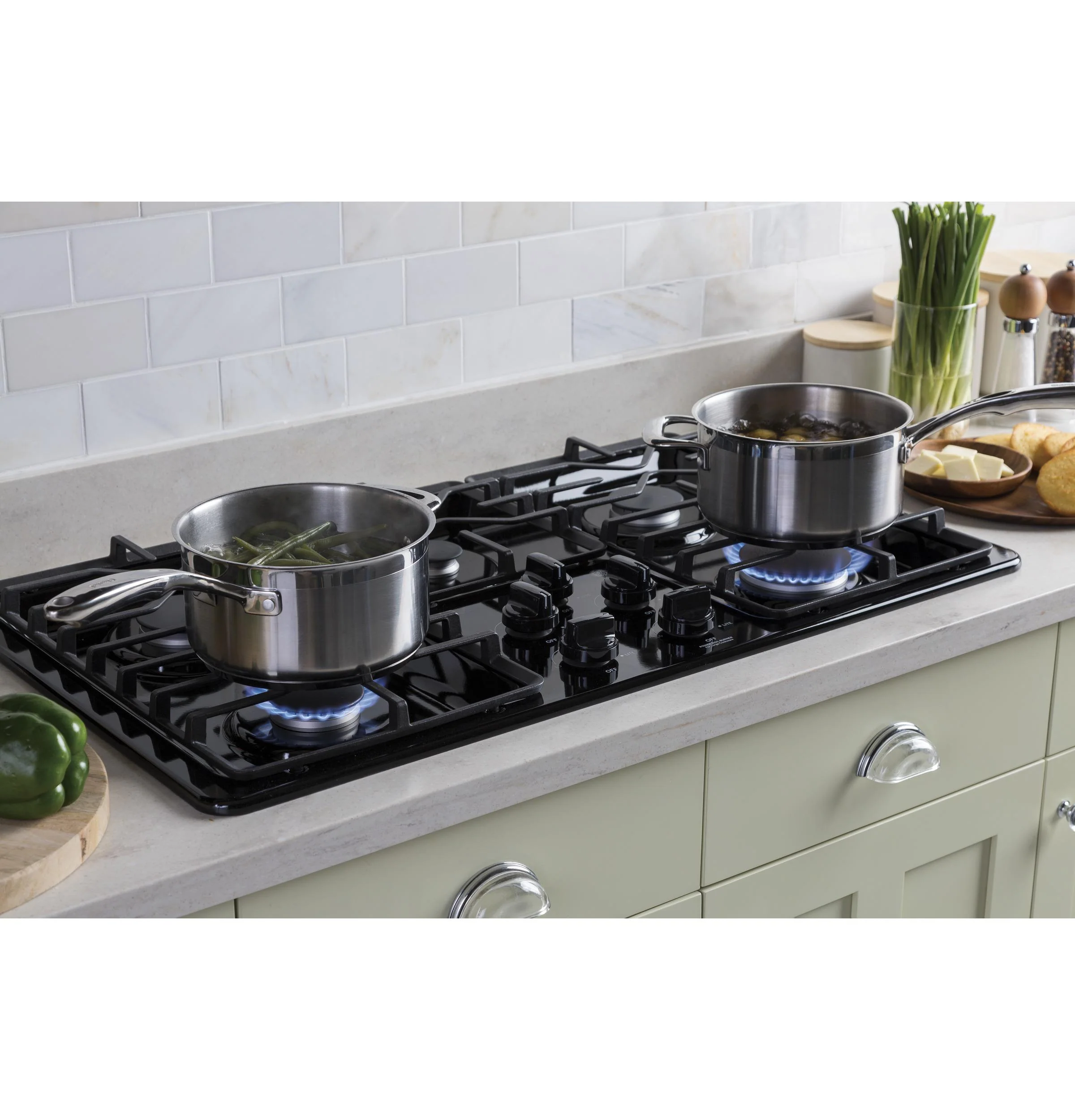 JGP3036DLBB GE® 36" Built-In Gas Cooktop with Dishwasher-Safe Grates - Image 15