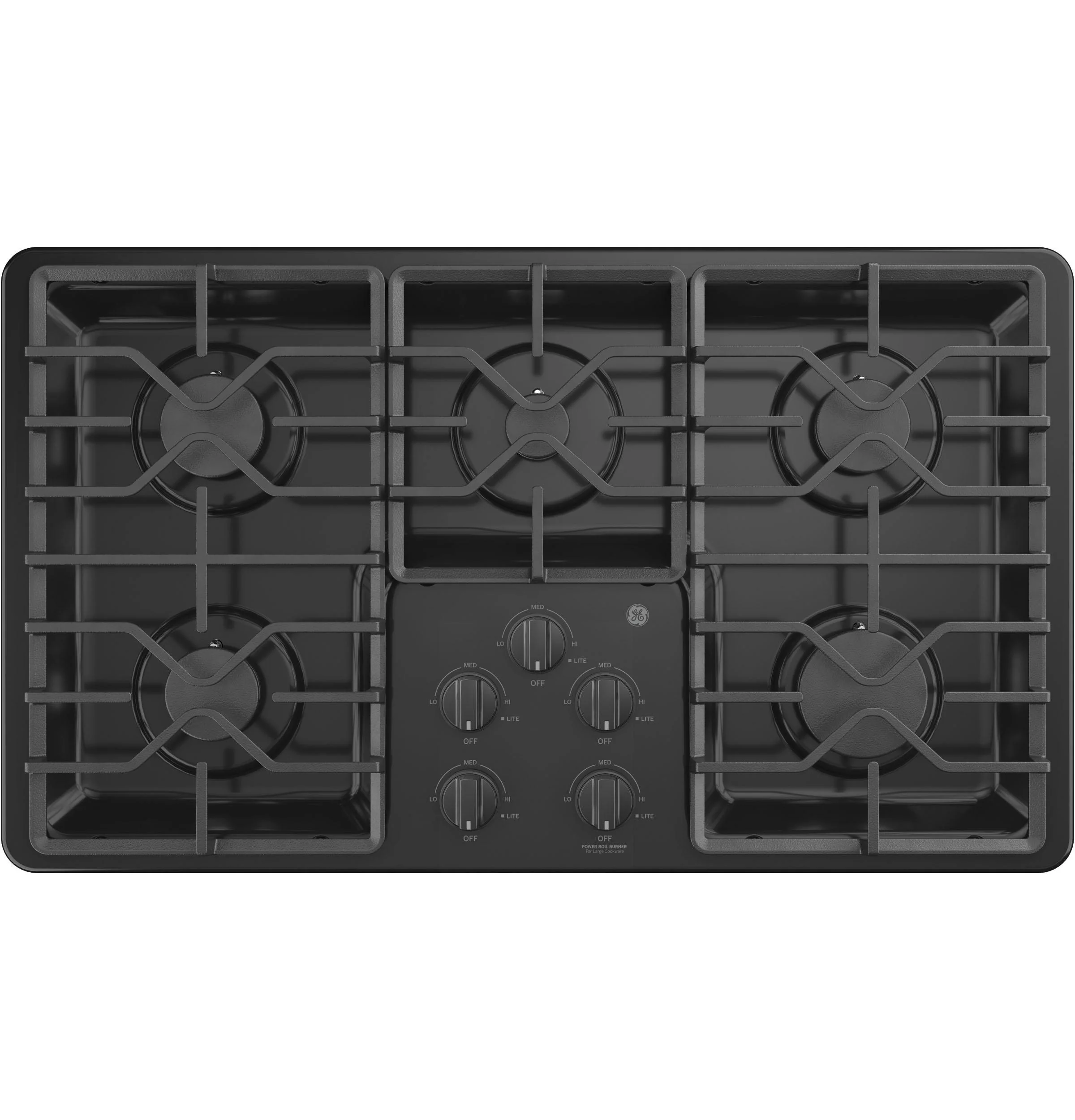 JGP3036DLBB GE® 36" Built-In Gas Cooktop with Dishwasher-Safe Grates - Image 9