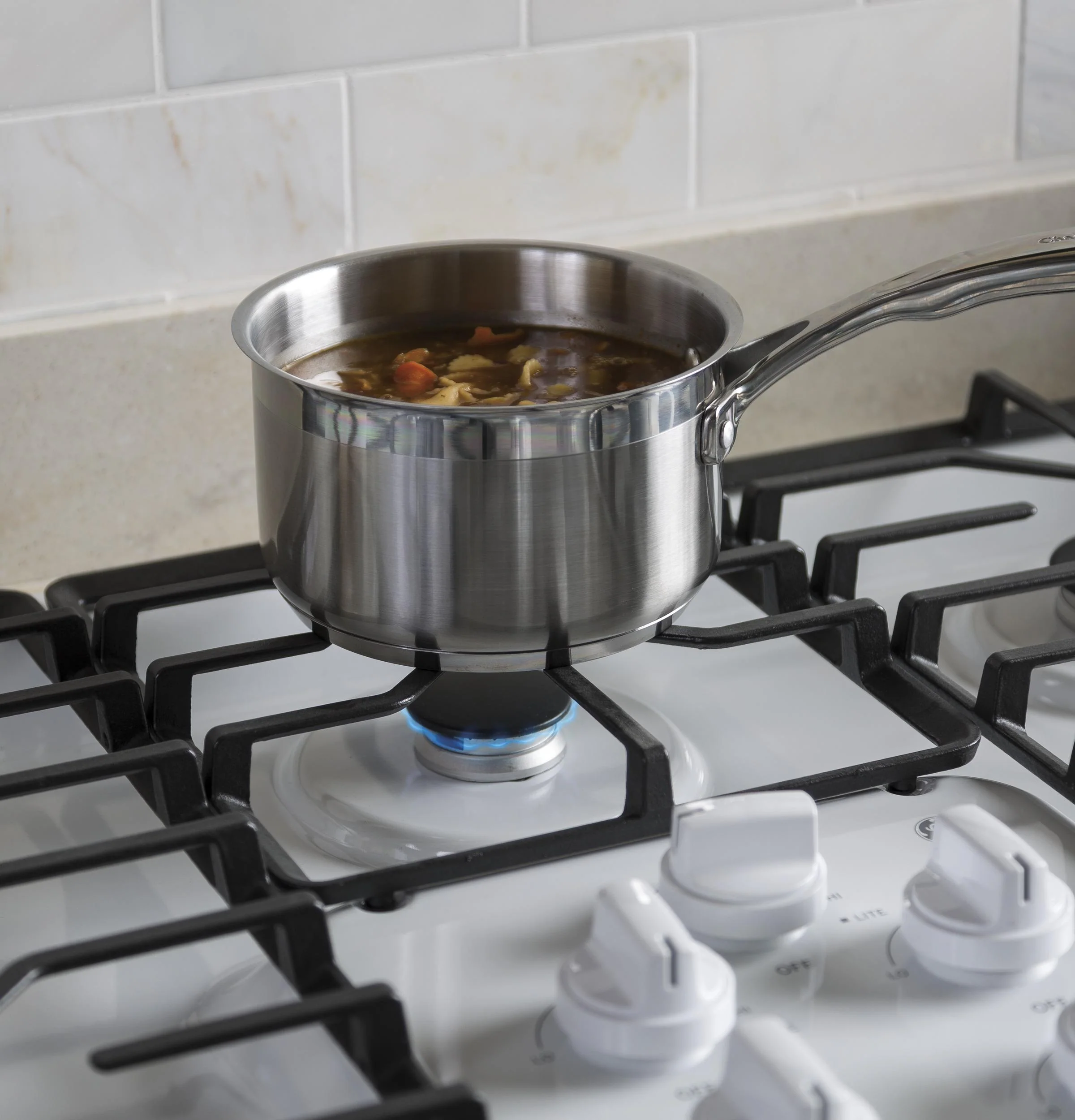 JGP3036DLWW GE® 36" Built-In Gas Cooktop with Dishwasher-Safe Grates - Image 7