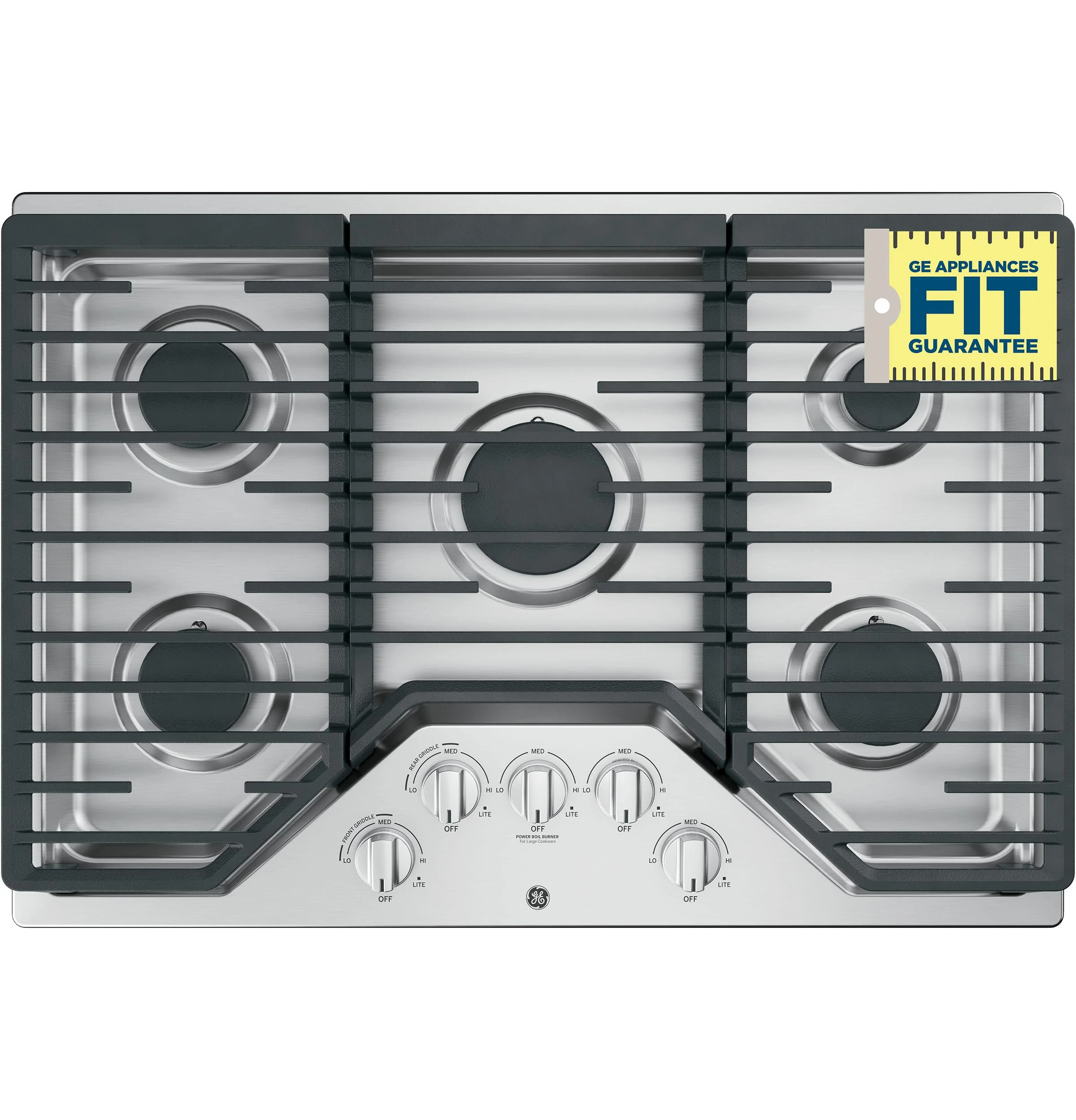 JGP5030SLSS GE® 30" Built-In Gas Cooktop with 5 Burners and Dishwasher Safe Grates - Image 23