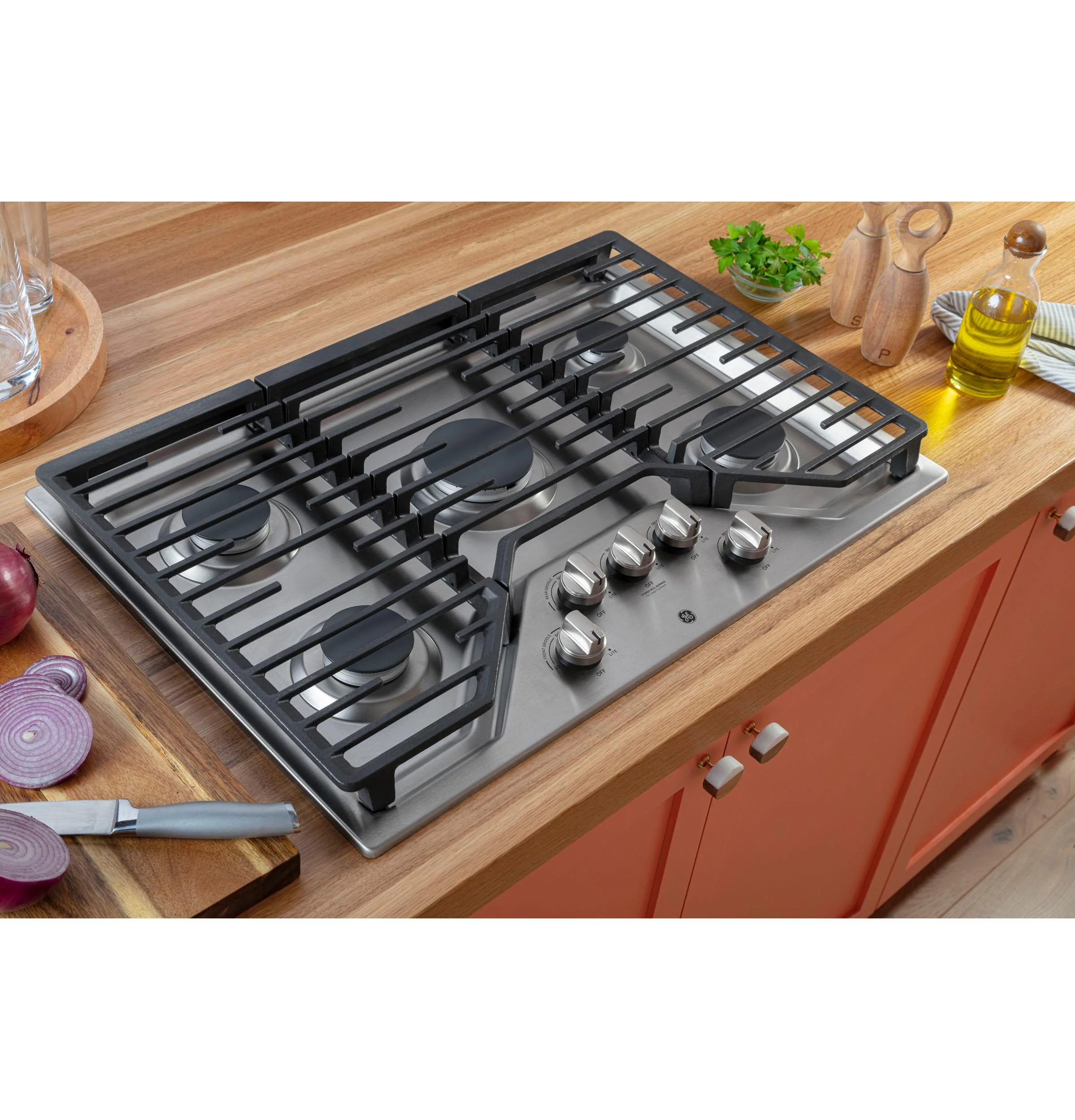 JGP5030SLSS GE® 30" Built-In Gas Cooktop with 5 Burners and Dishwasher Safe Grates - Image 27