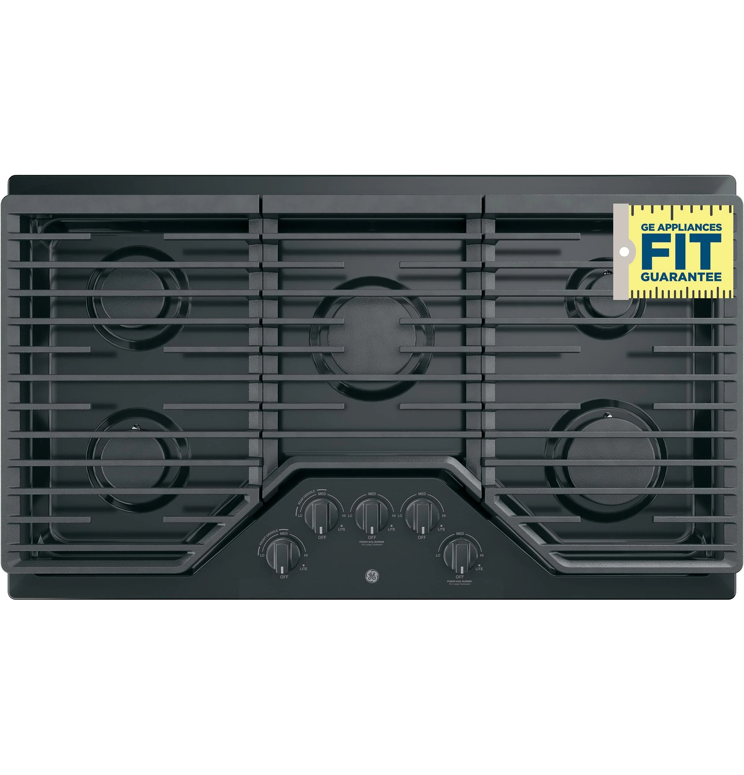JGP5036DLBB GE® 36" Built-In Gas Cooktop with 5 Burners and Dishwasher Safe Grates - Image 11