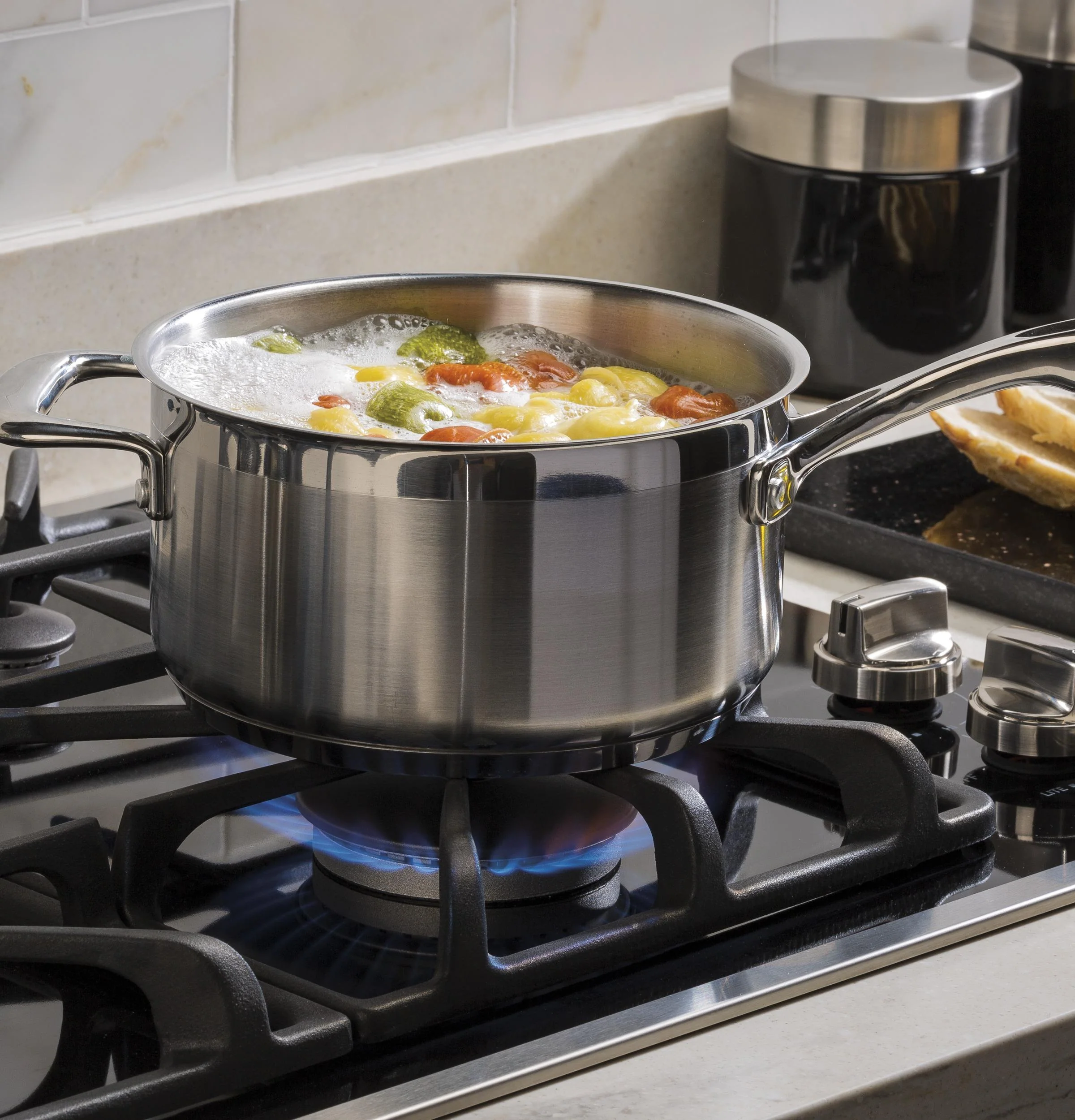 GE® 30" Built-In Gas on Glass Cooktop with Dishwasher Safe Grates - Image 7