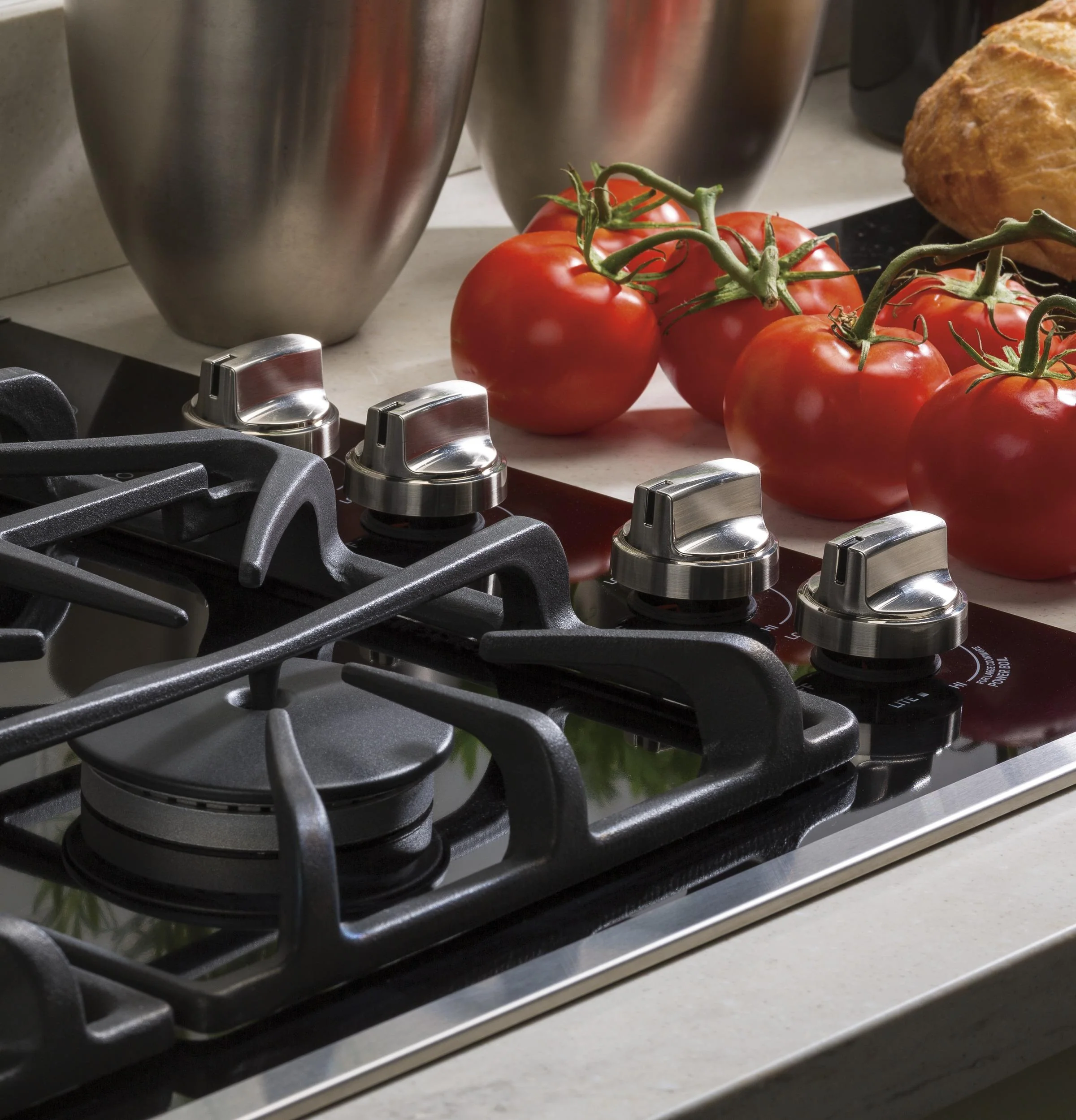 GE® 30" Built-In Gas on Glass Cooktop with Dishwasher Safe Grates - Image 8