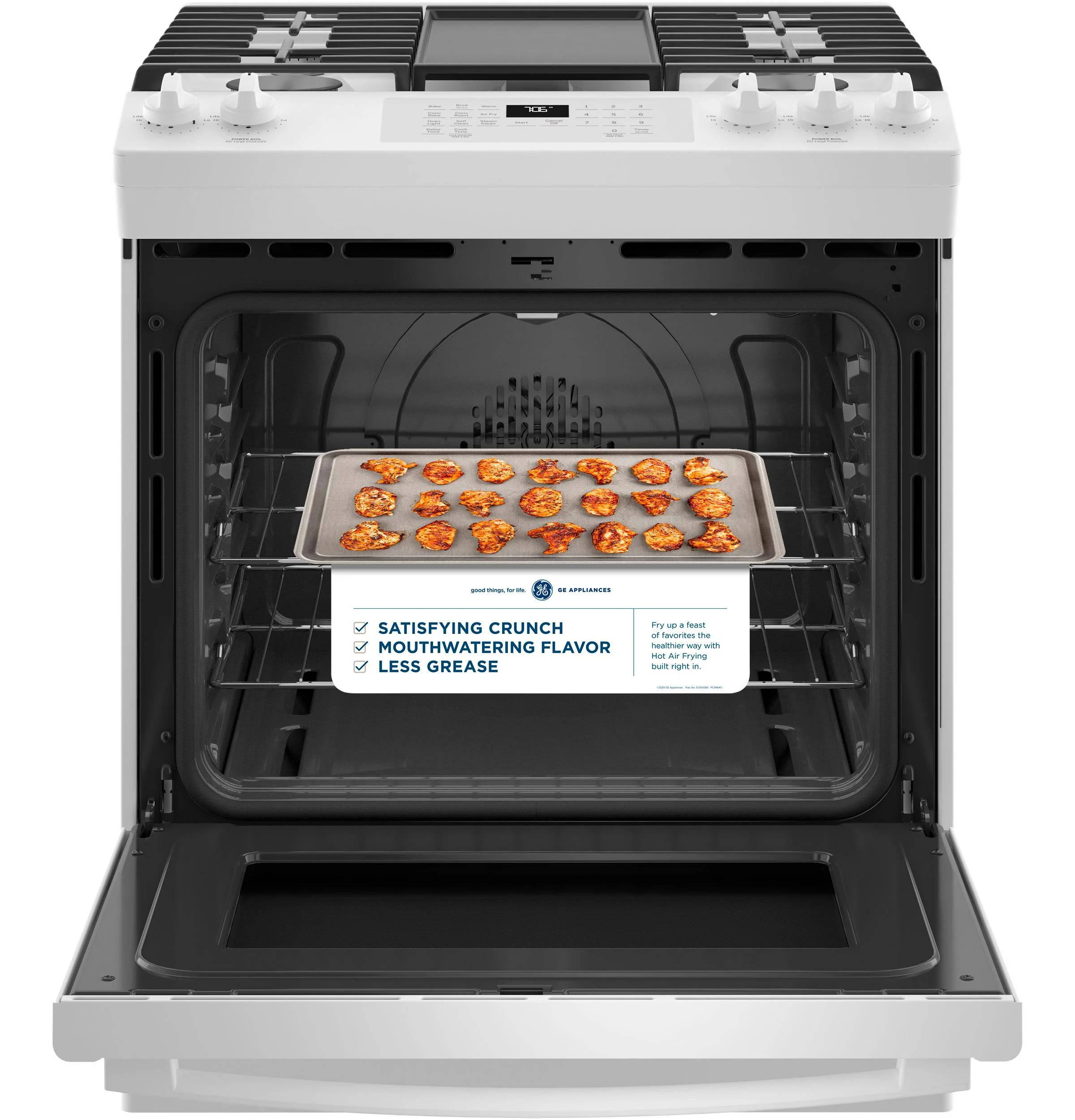 GE® 30" Slide-In Front-Control Convection Gas Range with No Preheat Air Fry - Image 19