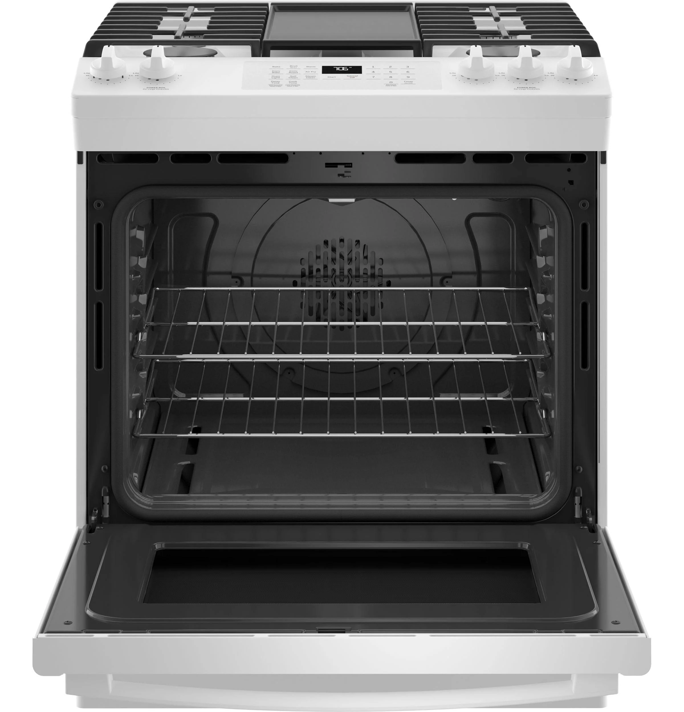 GE® 30" Slide-In Front-Control Convection Gas Range with No Preheat Air Fry - Image 2