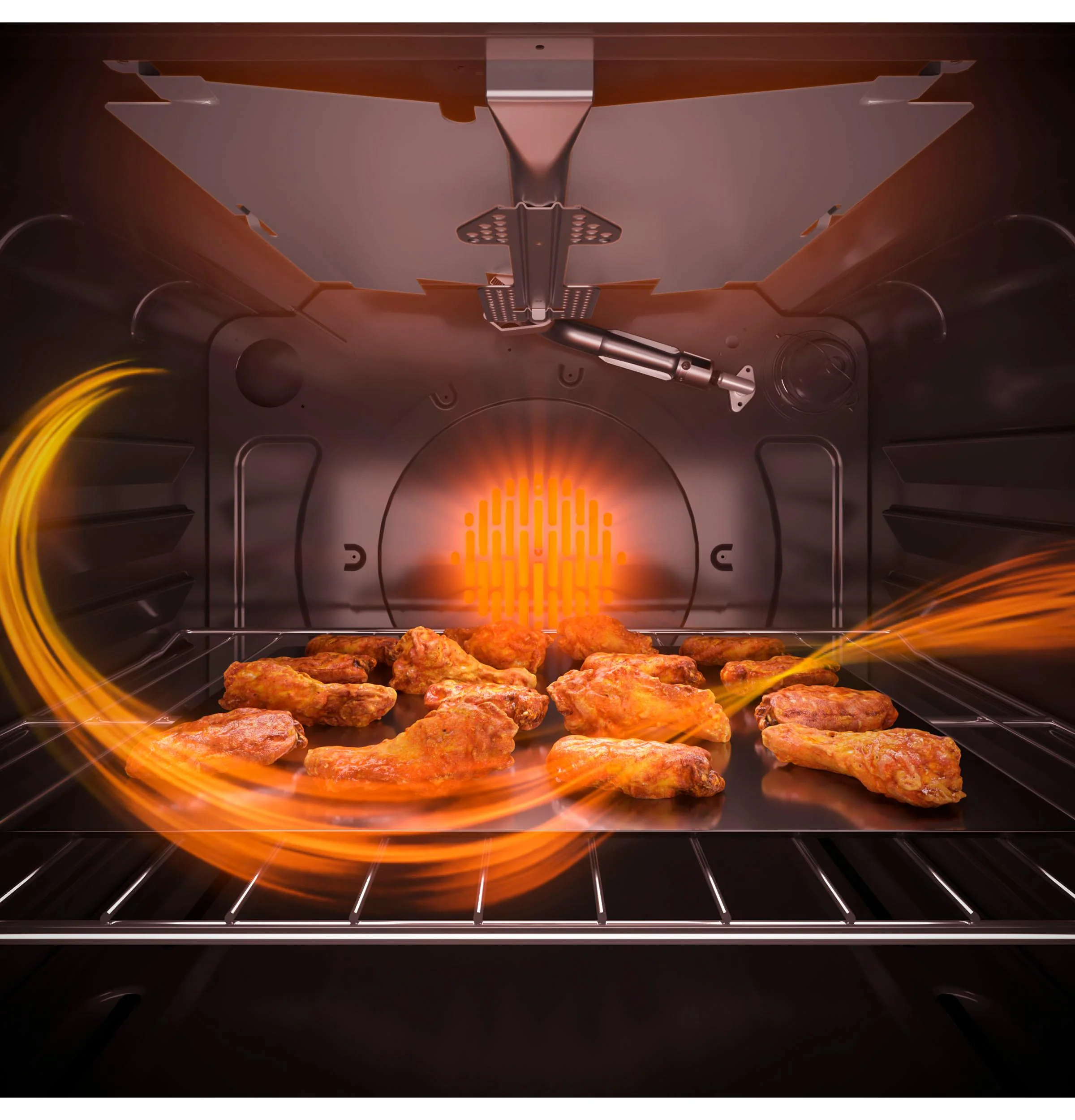 GE® 30" Slide-In Front-Control Convection Gas Range with No Preheat Air Fry - Image 20
