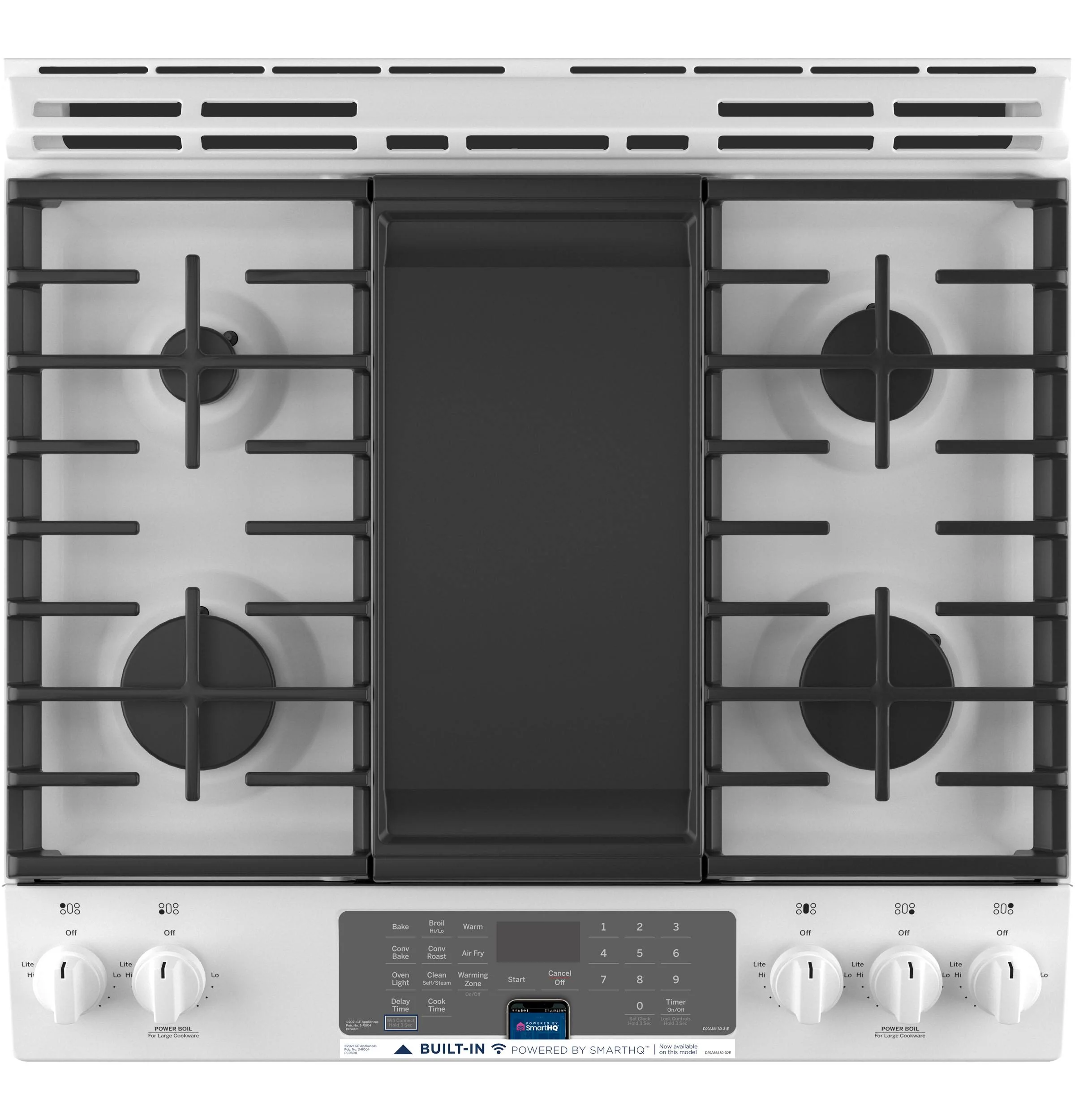 GE® 30" Slide-In Front-Control Convection Gas Range with No Preheat Air Fry - Image 22