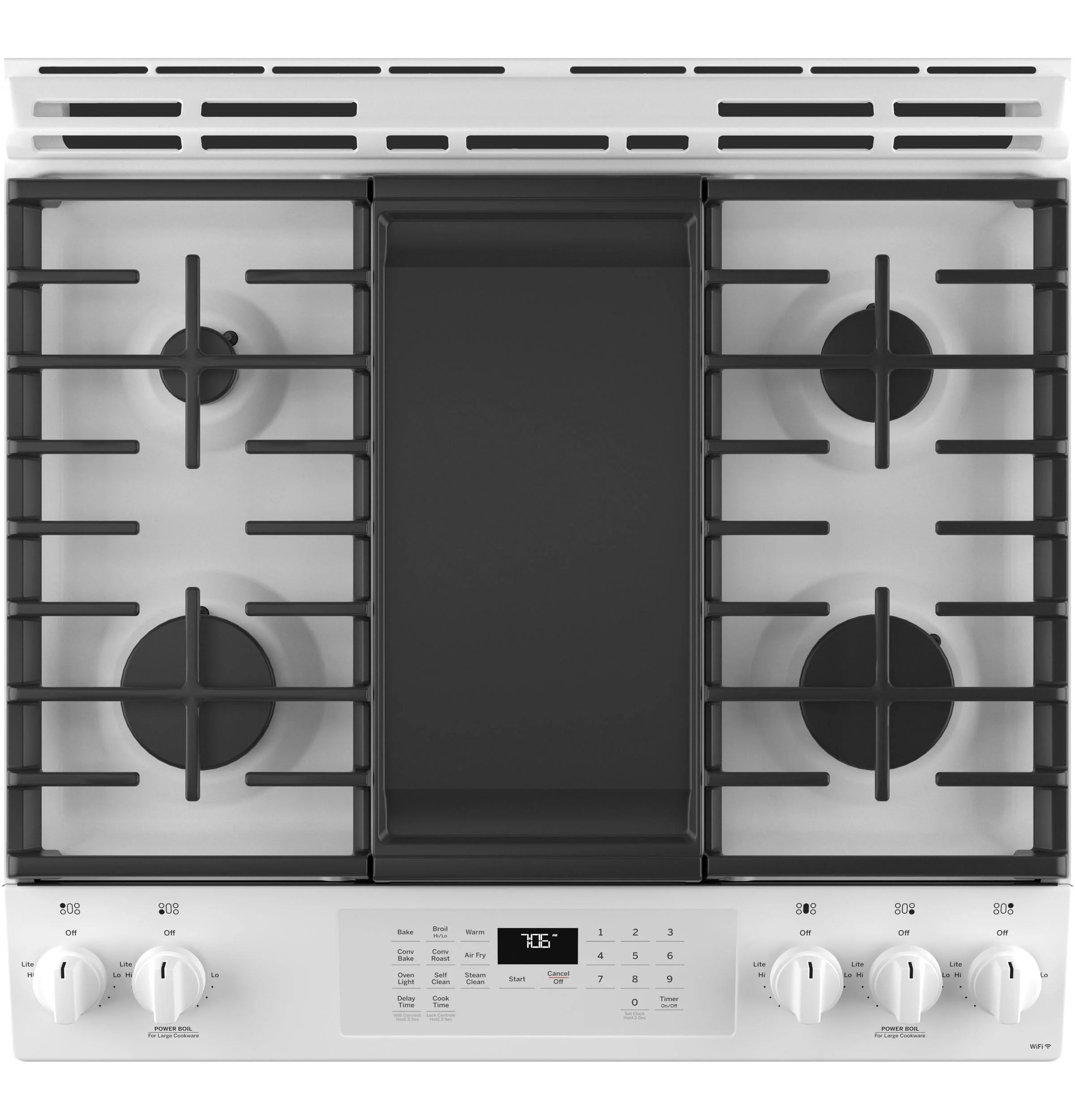 GE® 30" Slide-In Front-Control Convection Gas Range with No Preheat Air Fry - Image 5