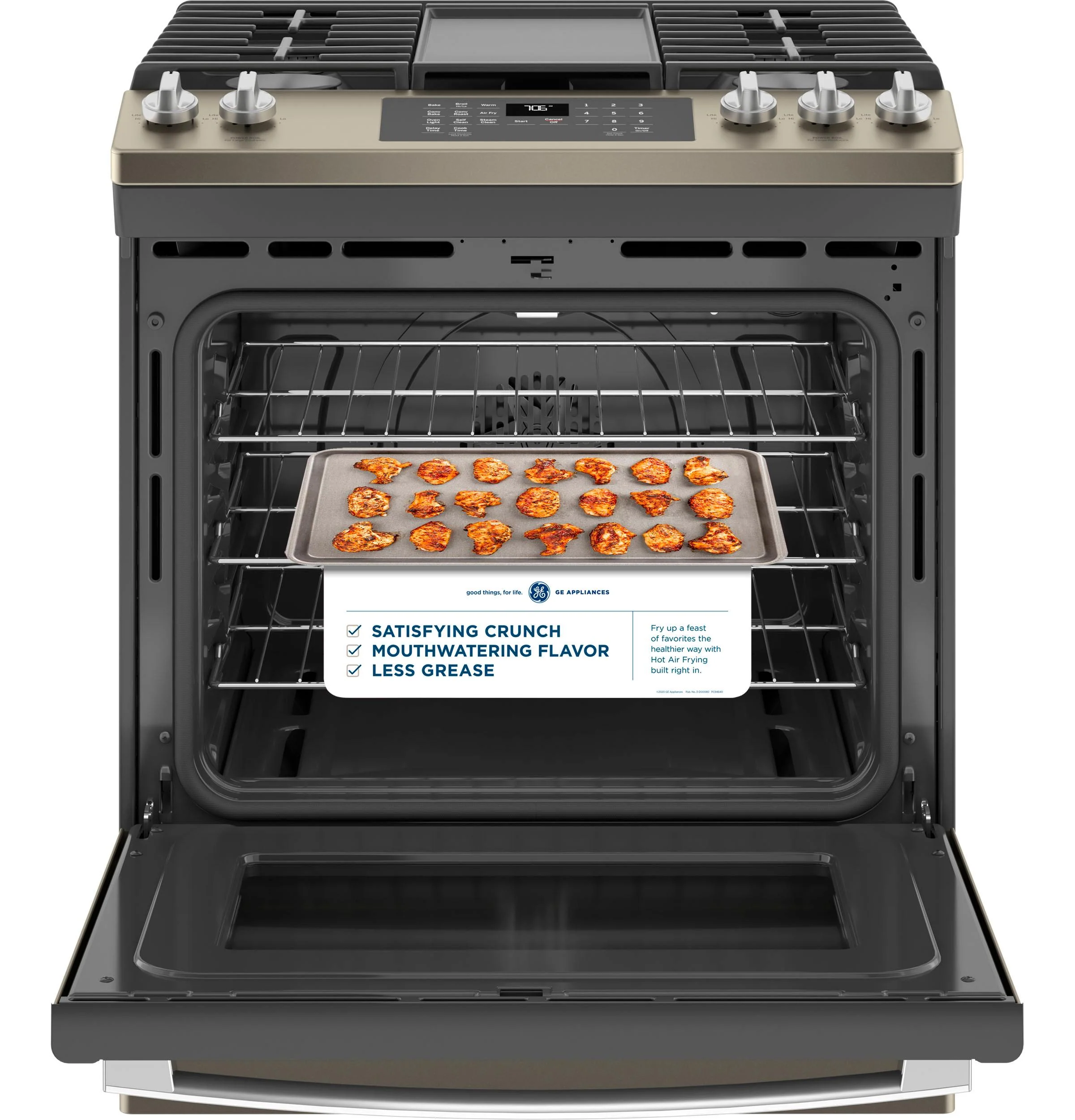 JGS760EPES GE® 30" Slide-In Front-Control Convection Gas Range with No Preheat Air Fry - Image 8