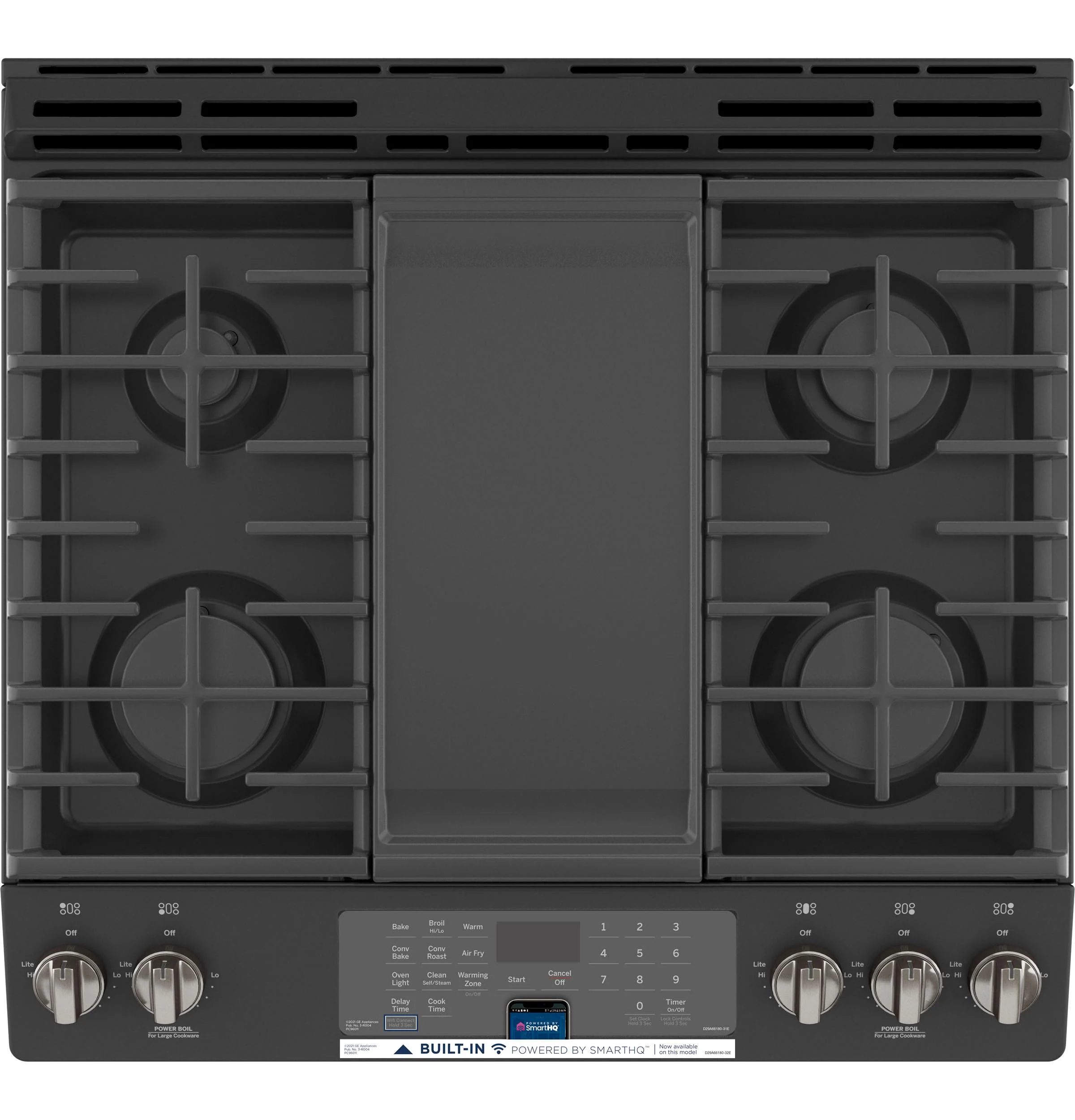 GE® 30" Slide-In Front-Control Convection Gas Range with No Preheat Air Fry - Image 11