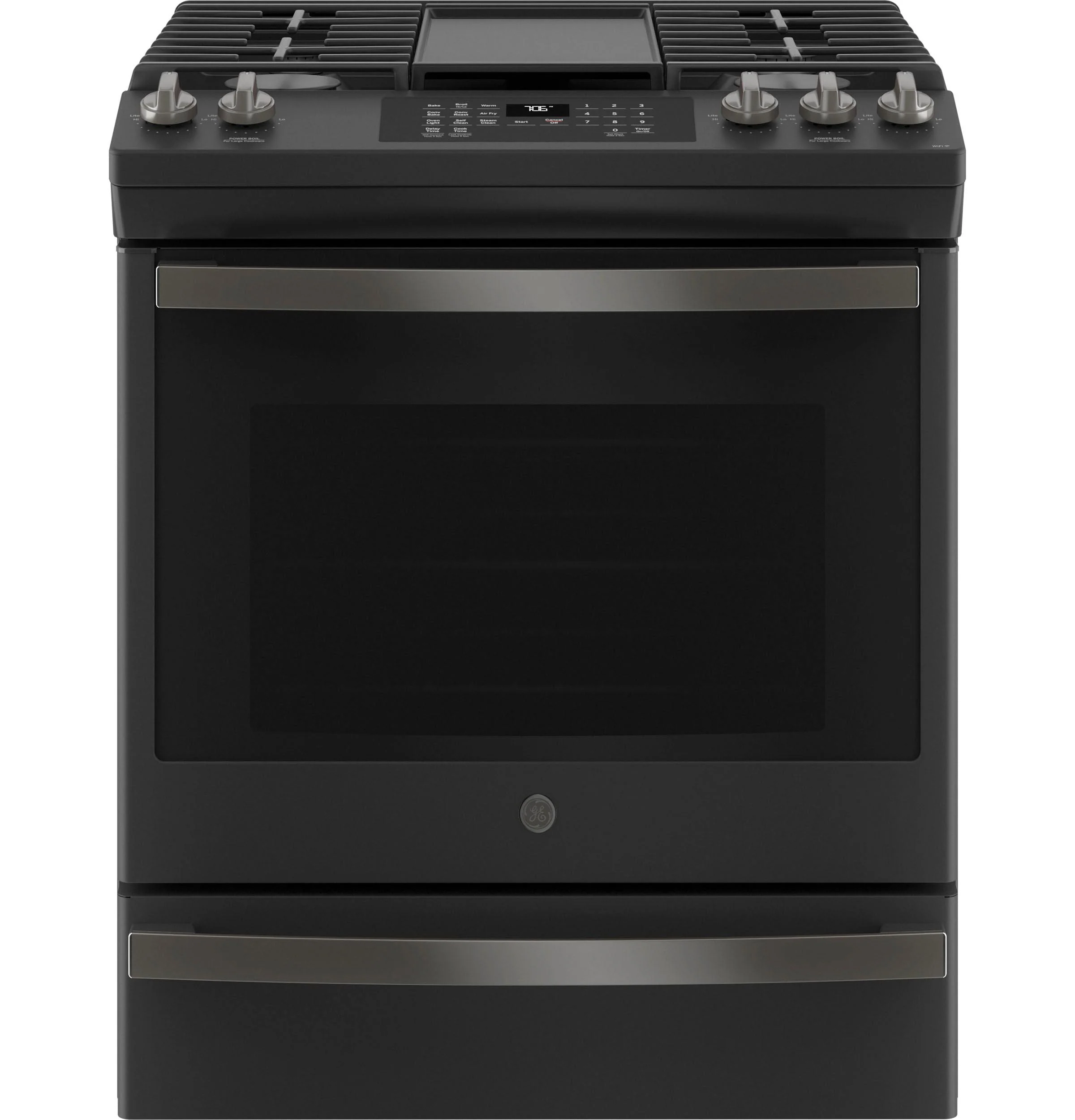 GE® 30" Slide-In Front-Control Convection Gas Range with No Preheat Air Fry - Image 12