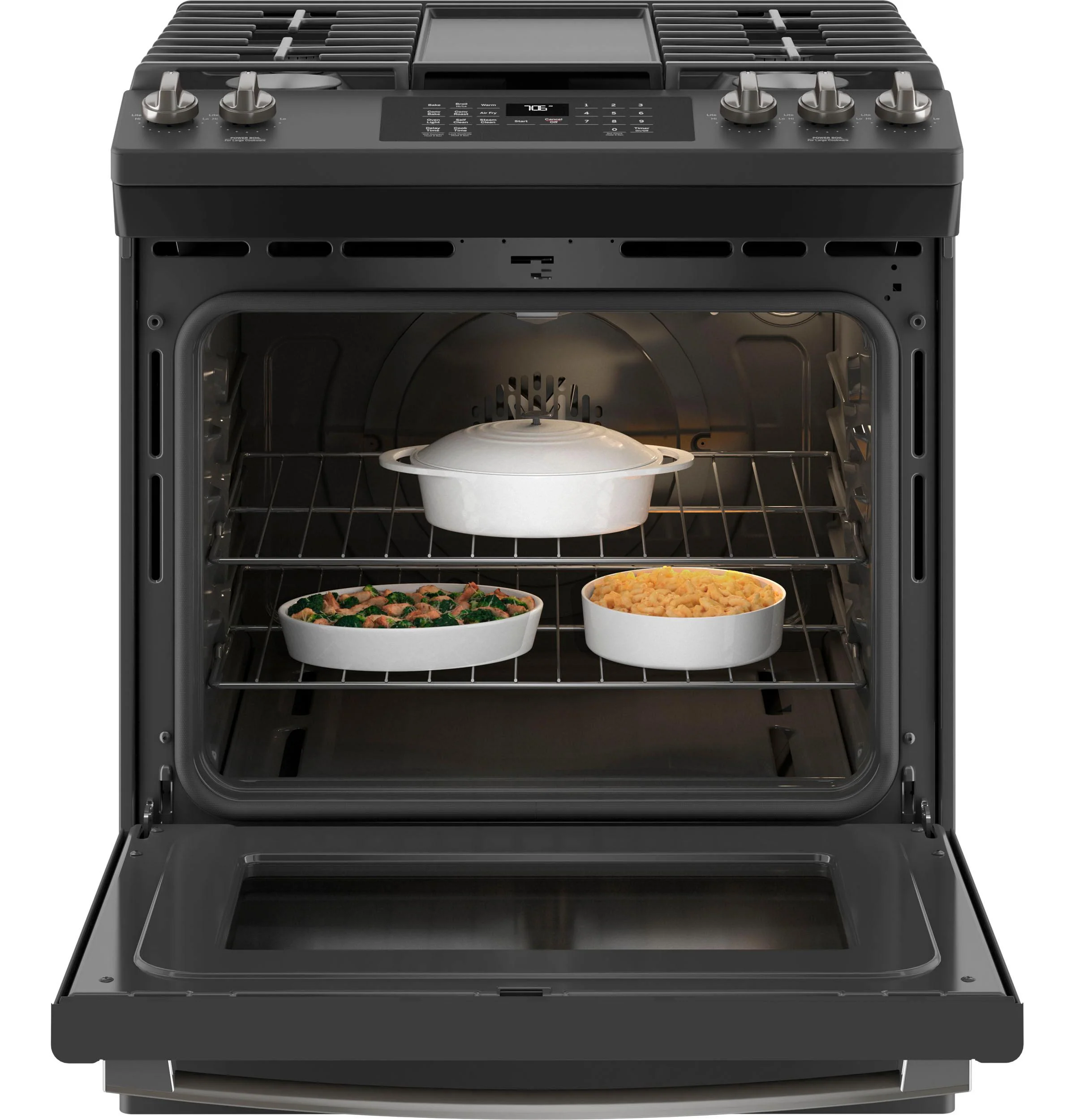 GE® 30" Slide-In Front-Control Convection Gas Range with No Preheat Air Fry - Image 14