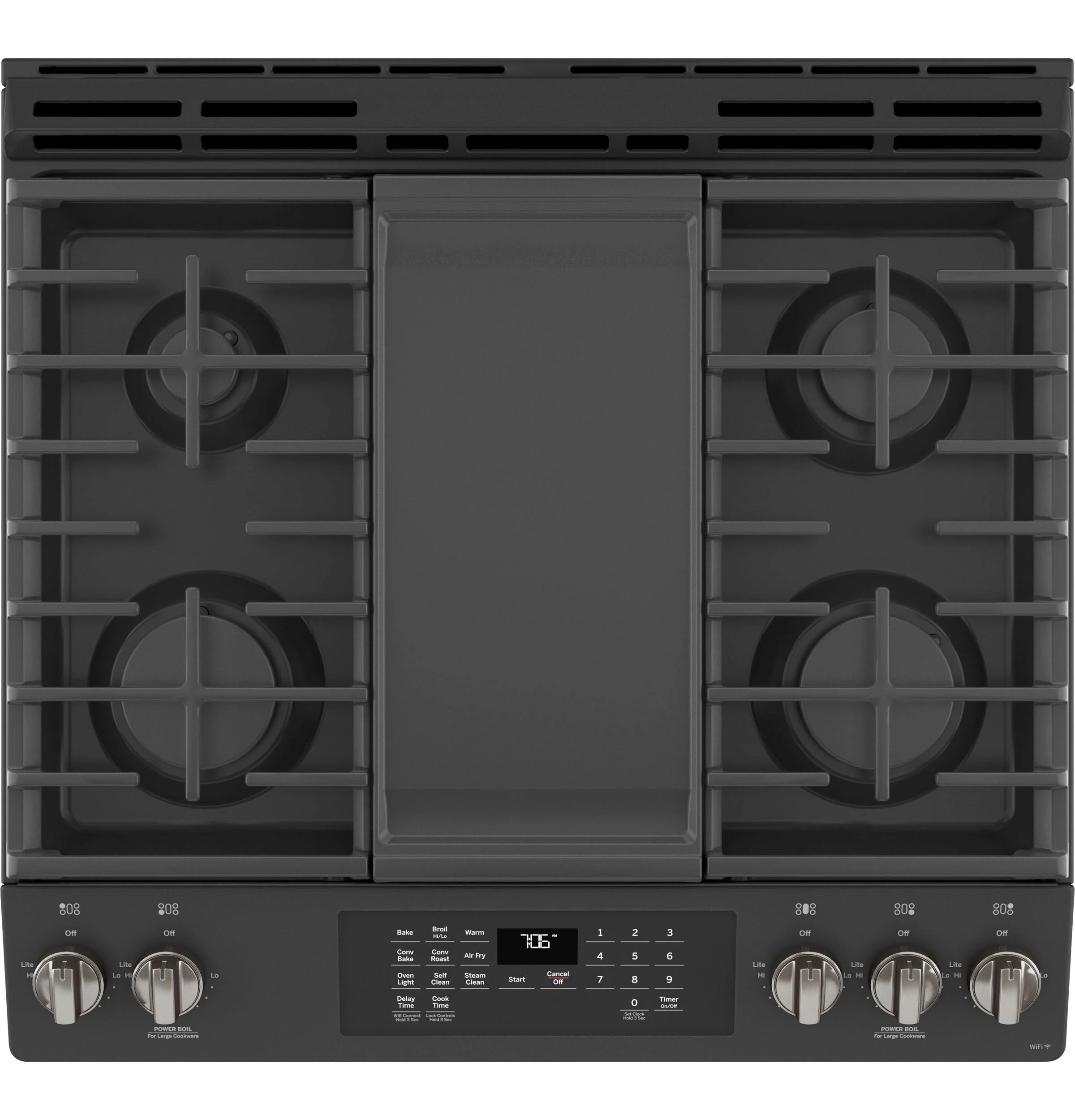 GE® 30" Slide-In Front-Control Convection Gas Range with No Preheat Air Fry - Image 5